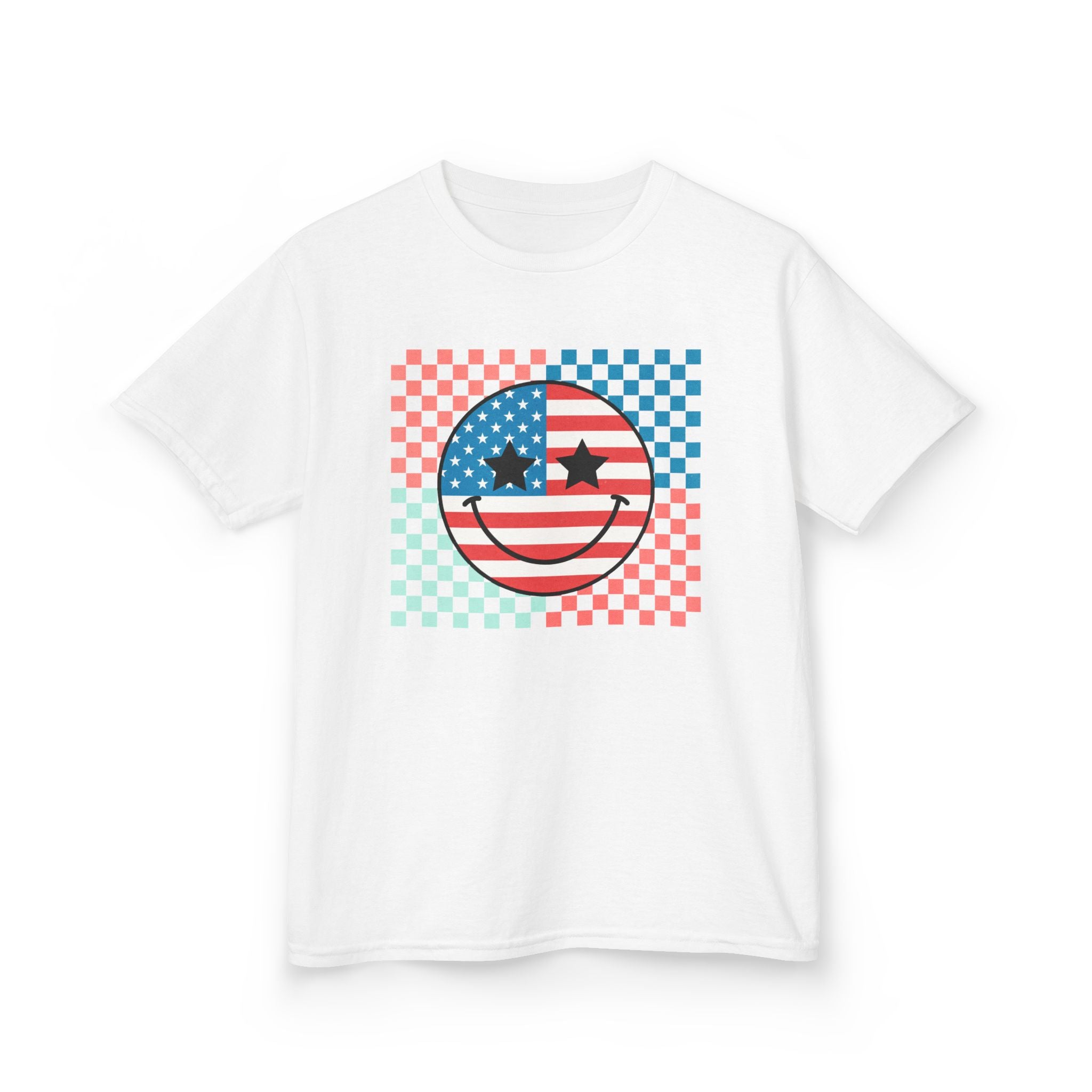 Kids Tee — American Flag Smiley
