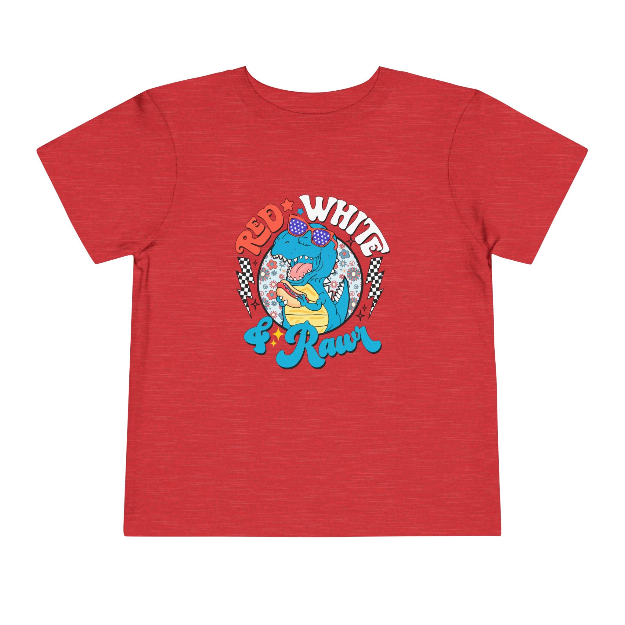 Toddler Tee — Red White & Roar Retro