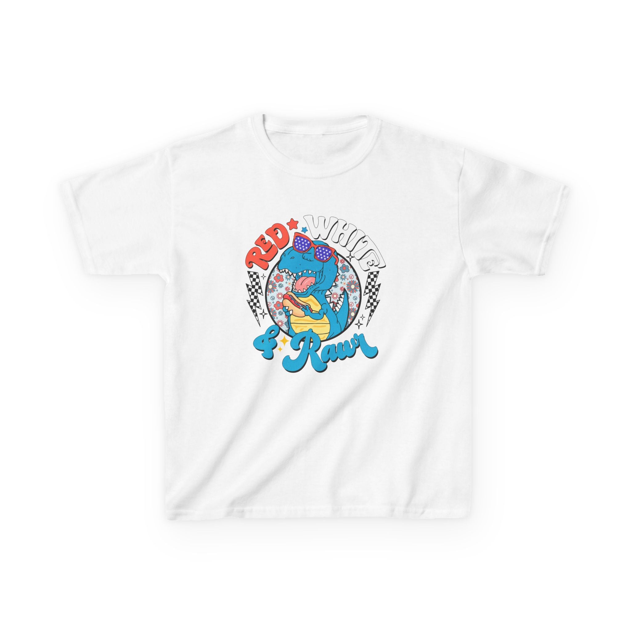 Kids Tee — Red White & Roar Retro