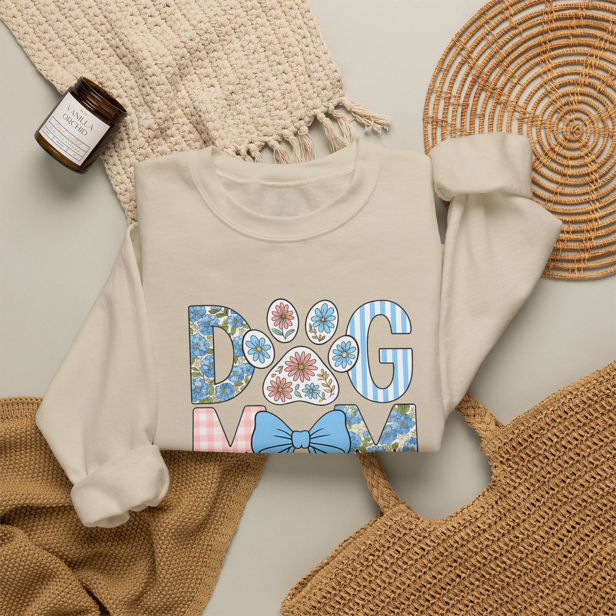 Dog Mom Crewneck Sweatshirt