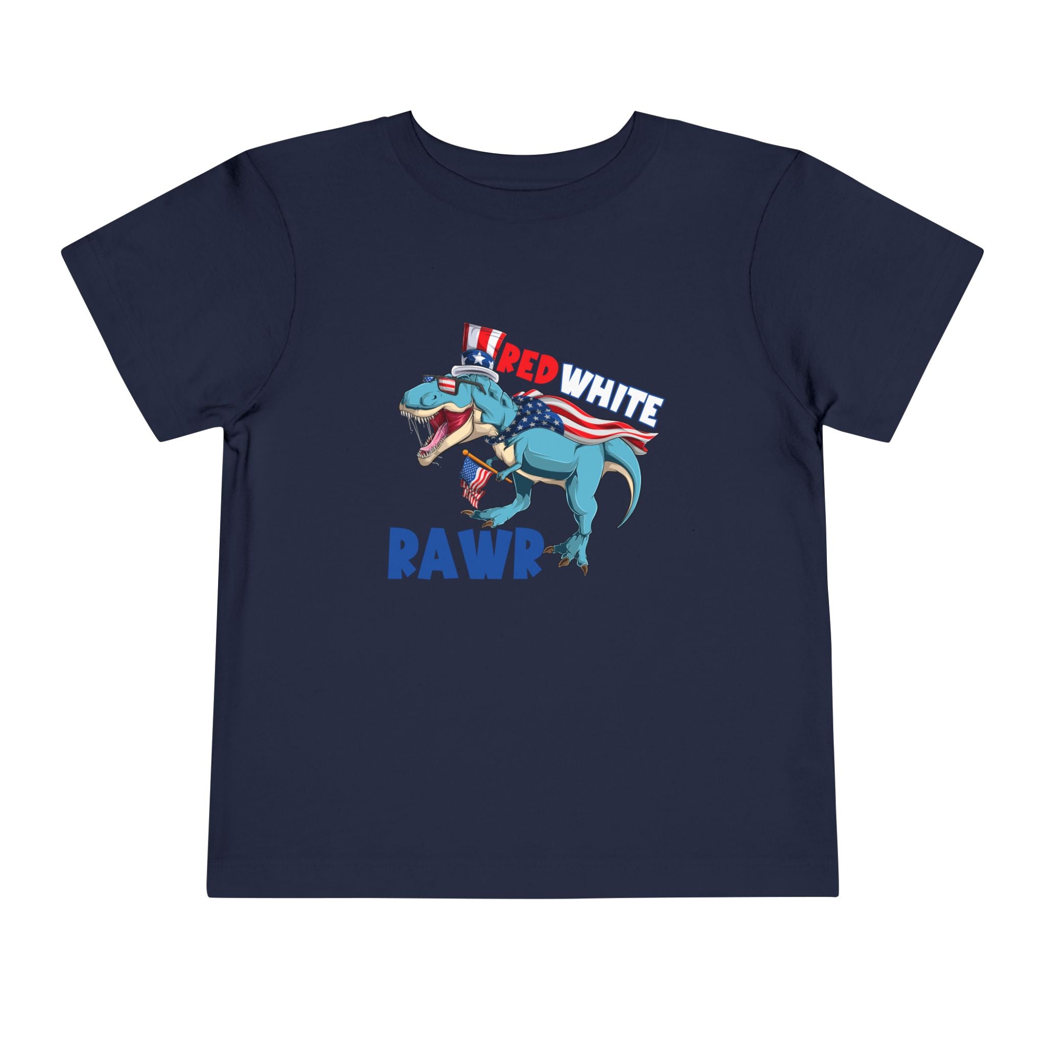 Toddler Tee- Red White RAWR