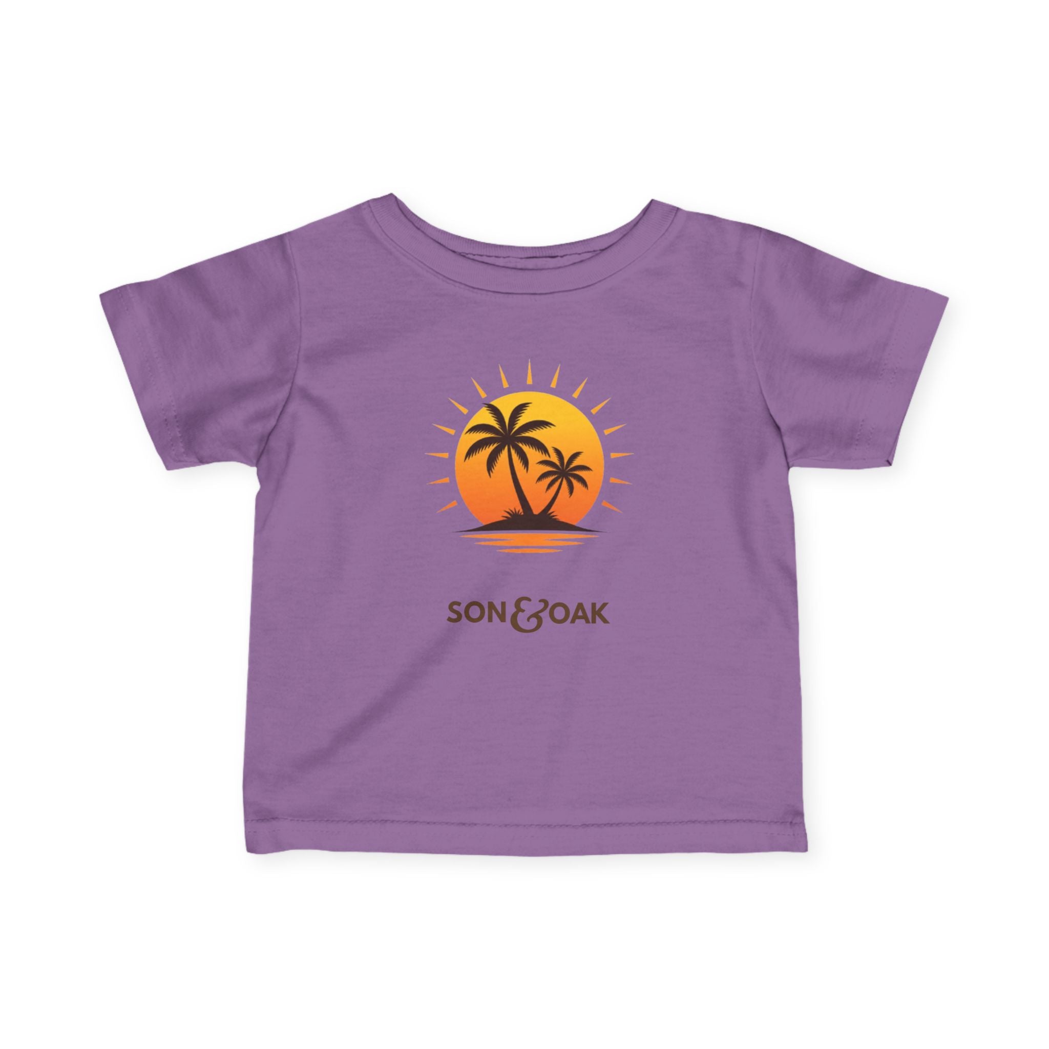 Infant Tee — Sunset Palm Tree