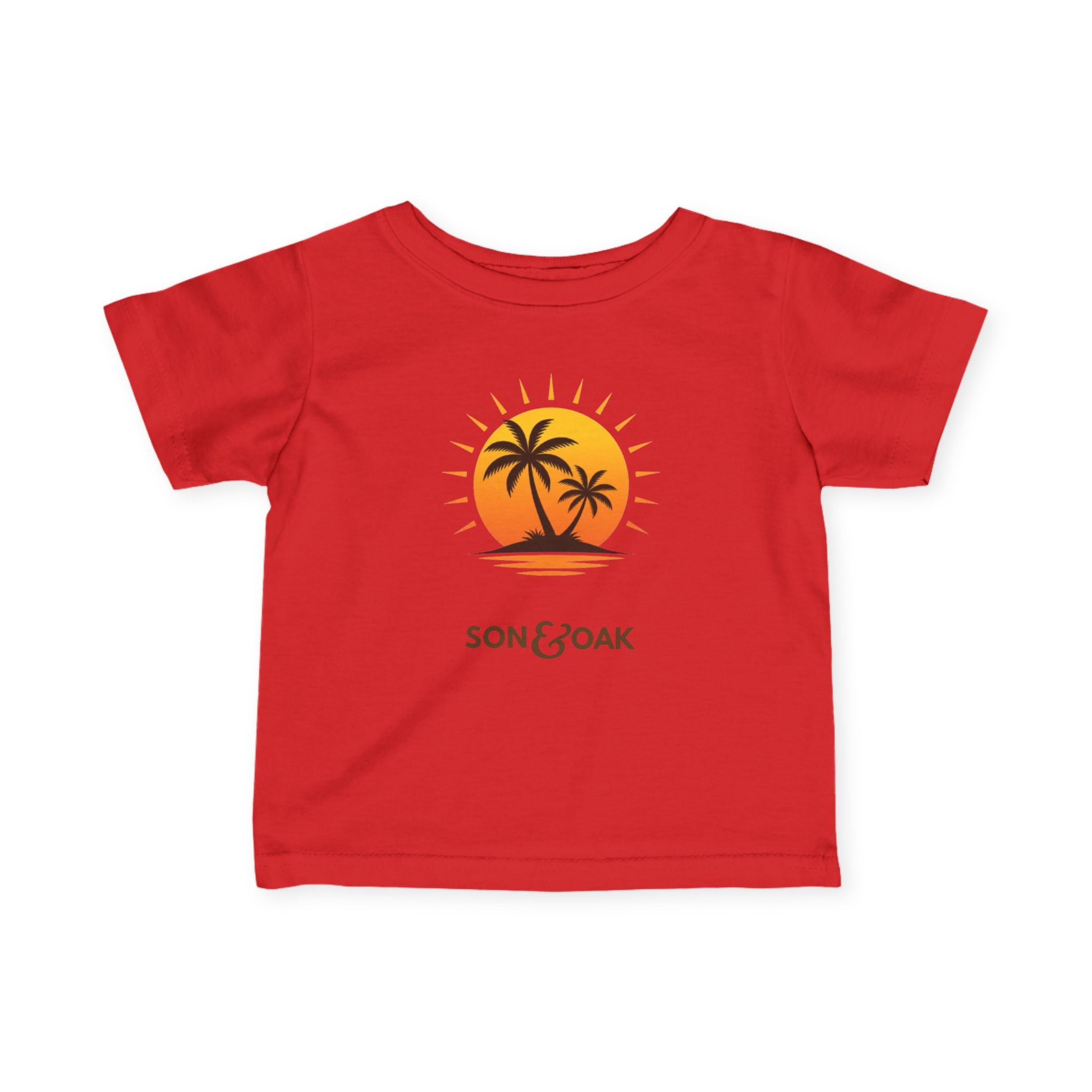 Infant Tee — Sunset Palm Tree