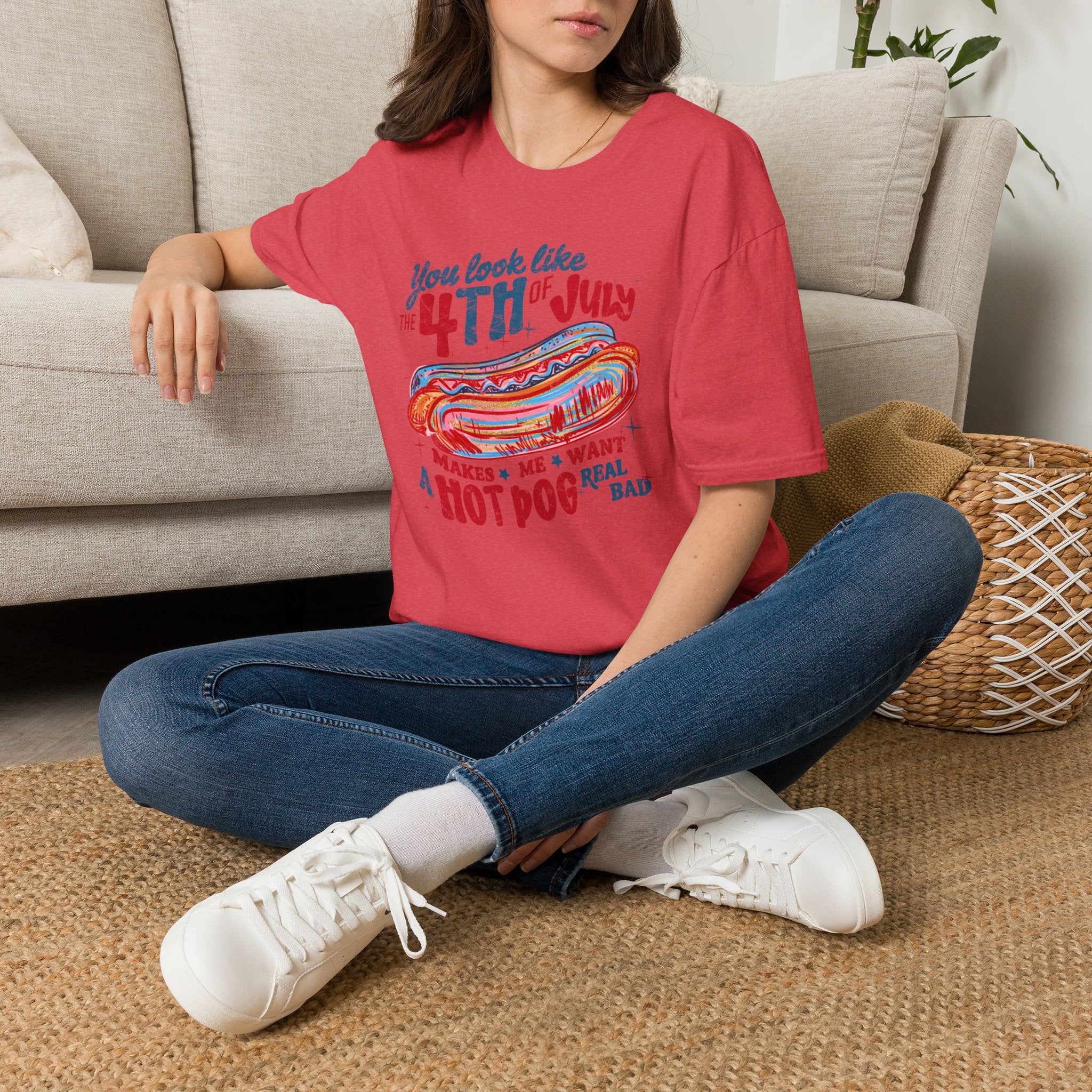 4th of July Hot Dog Tee