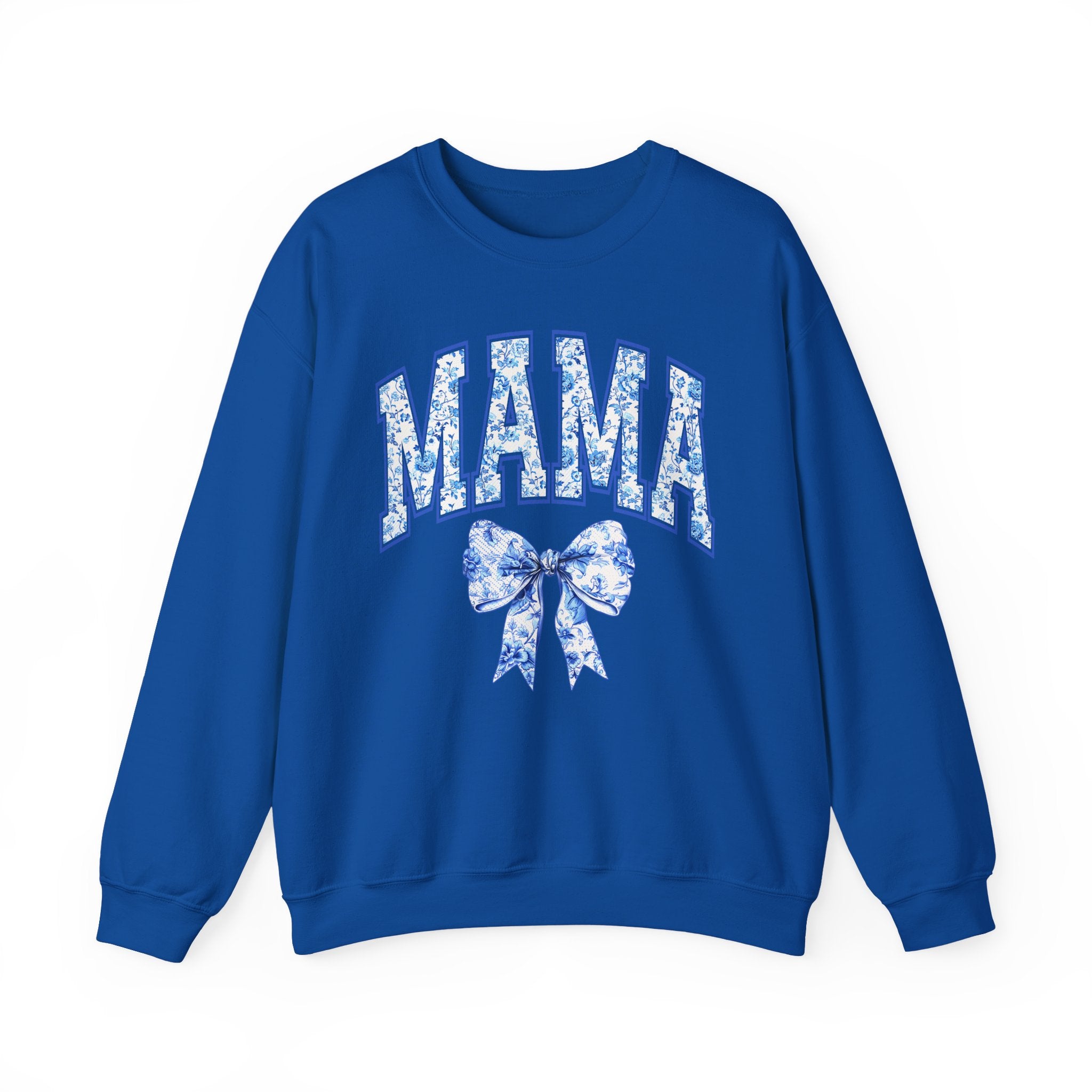Mama Floral Bow Sweatshirt