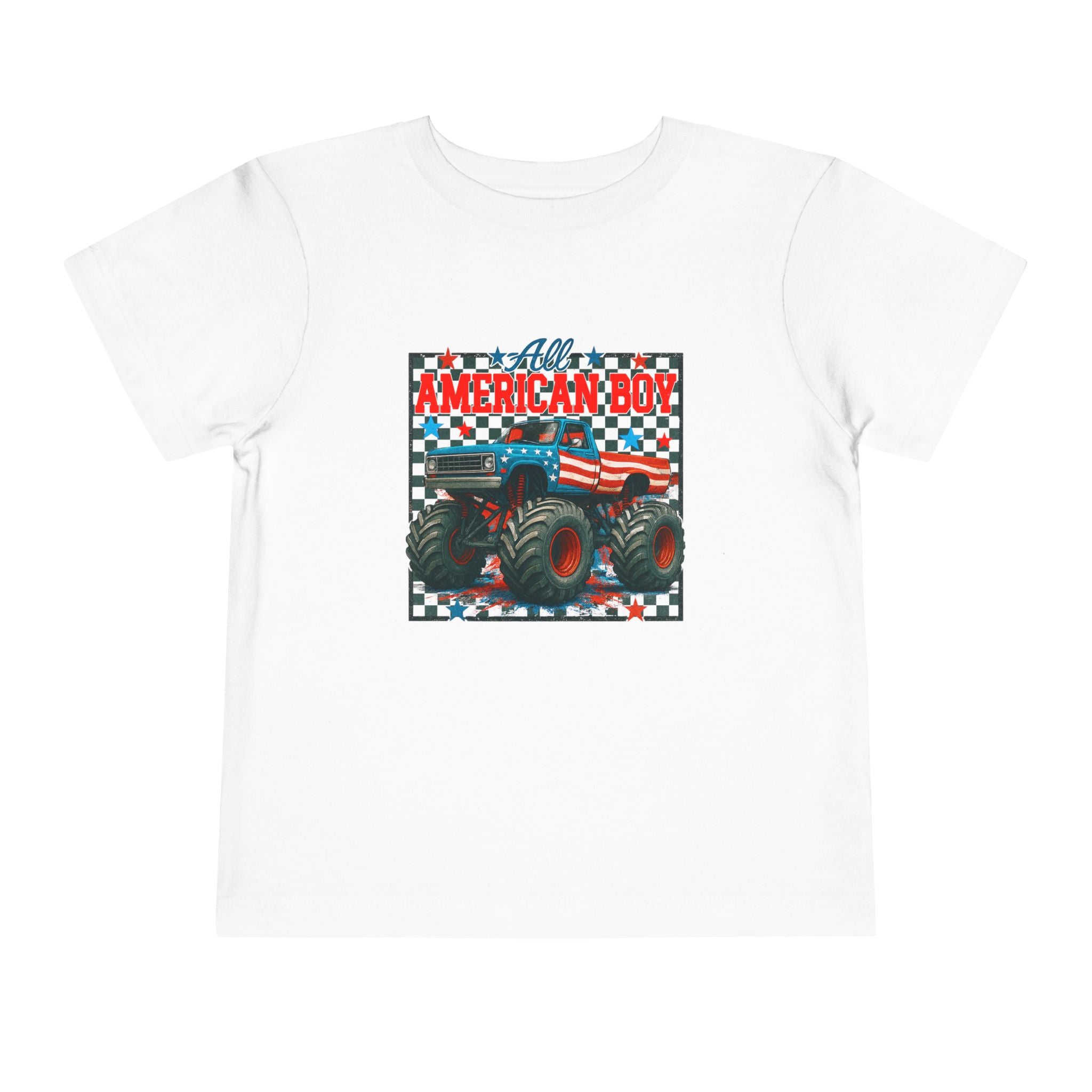 TODDLER -All American Boy Monster Truck Tee