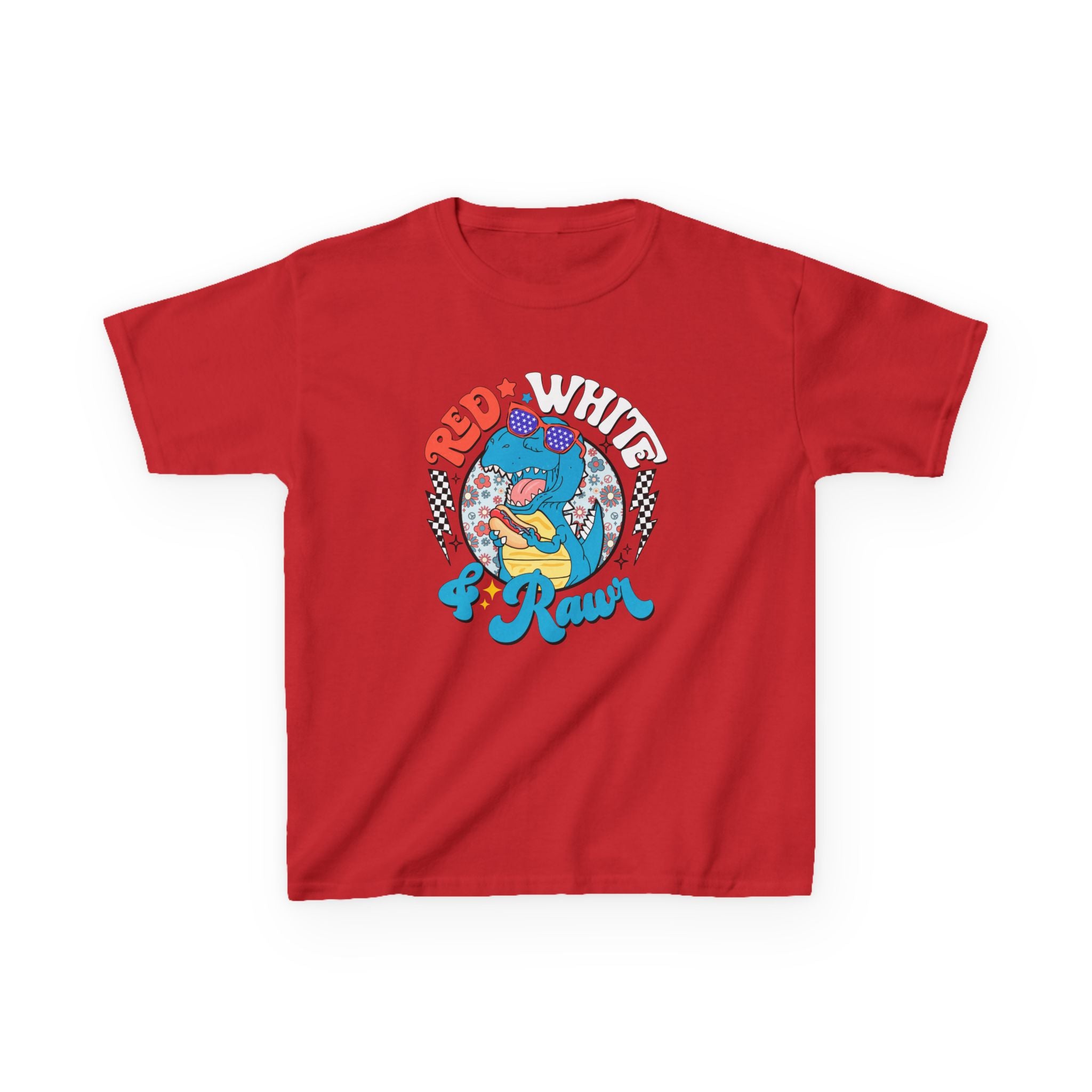 Kids Tee — Red White & Roar Retro
