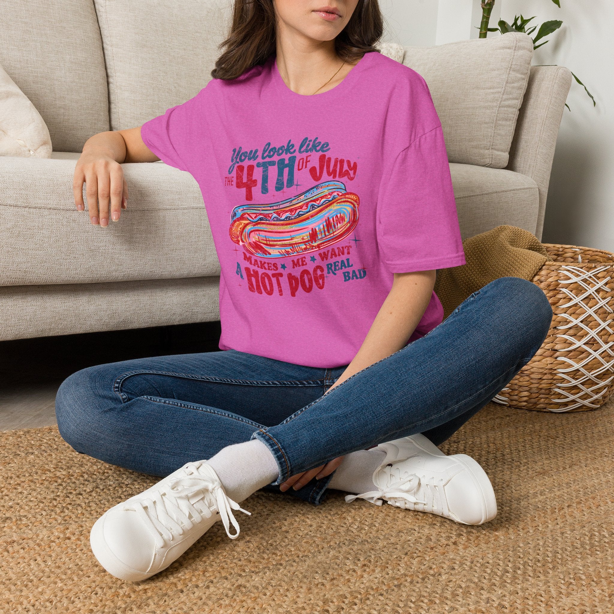 4th of July Hot Dog Tee