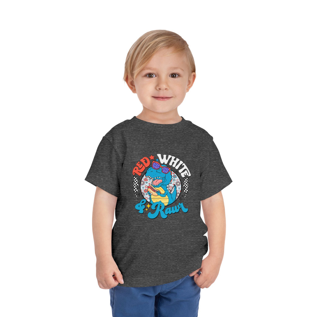 Toddler Tee — Red White & Roar Retro