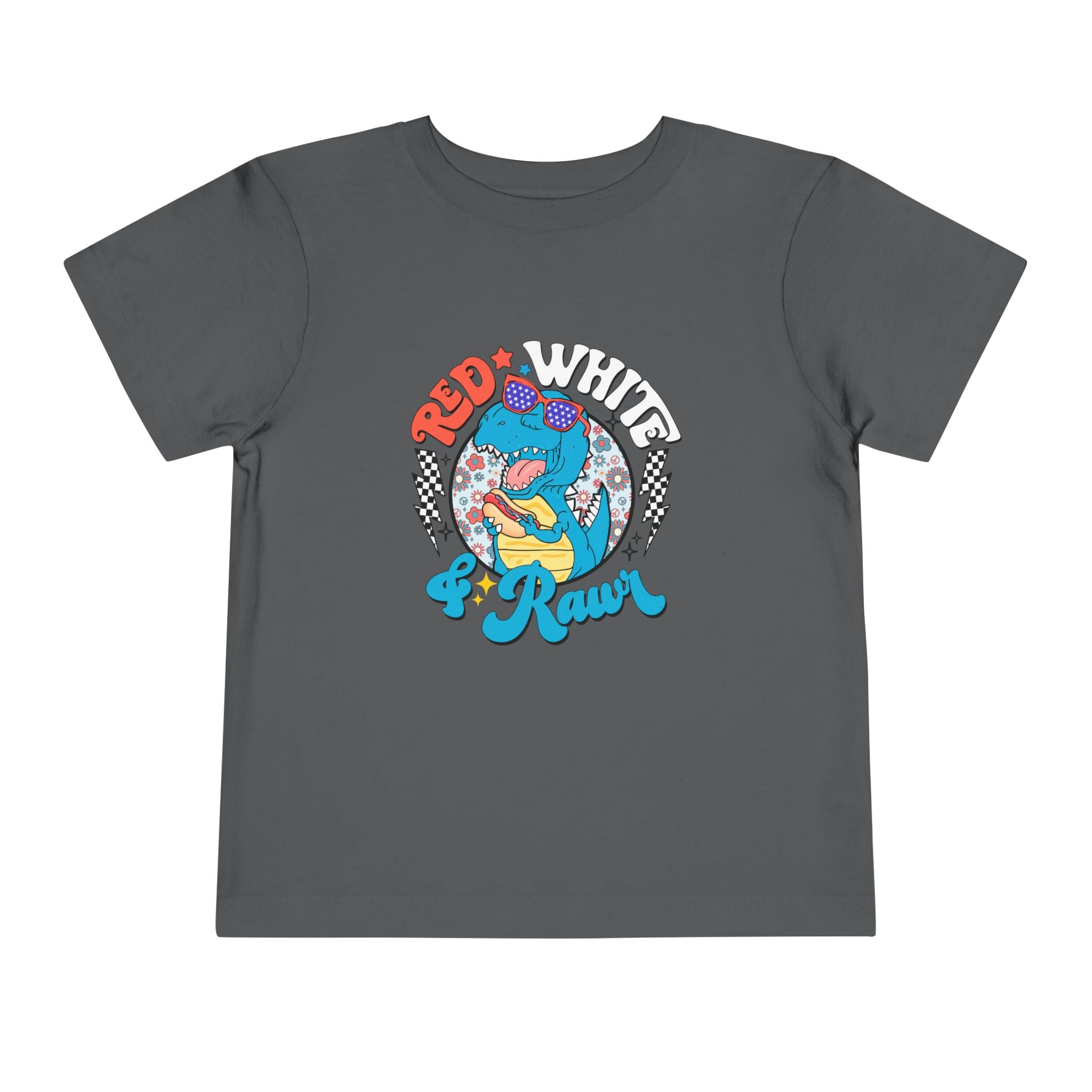 Toddler Tee — Red White & Roar Retro