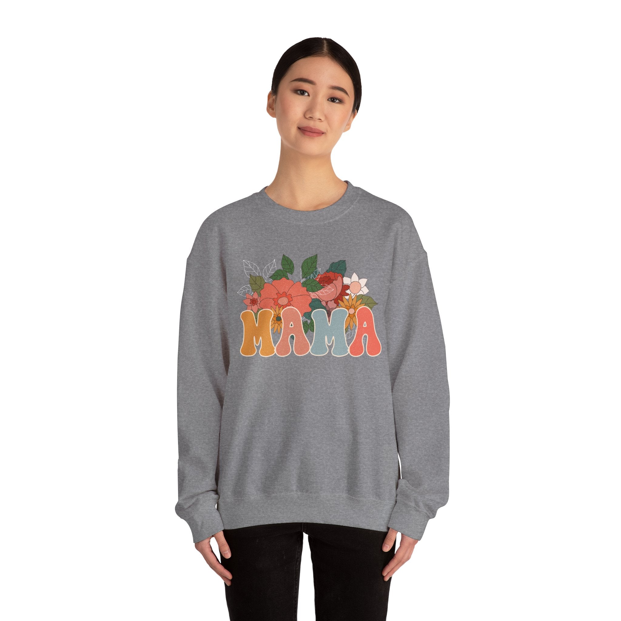 Mama Floral Crewneck Sweatshirt