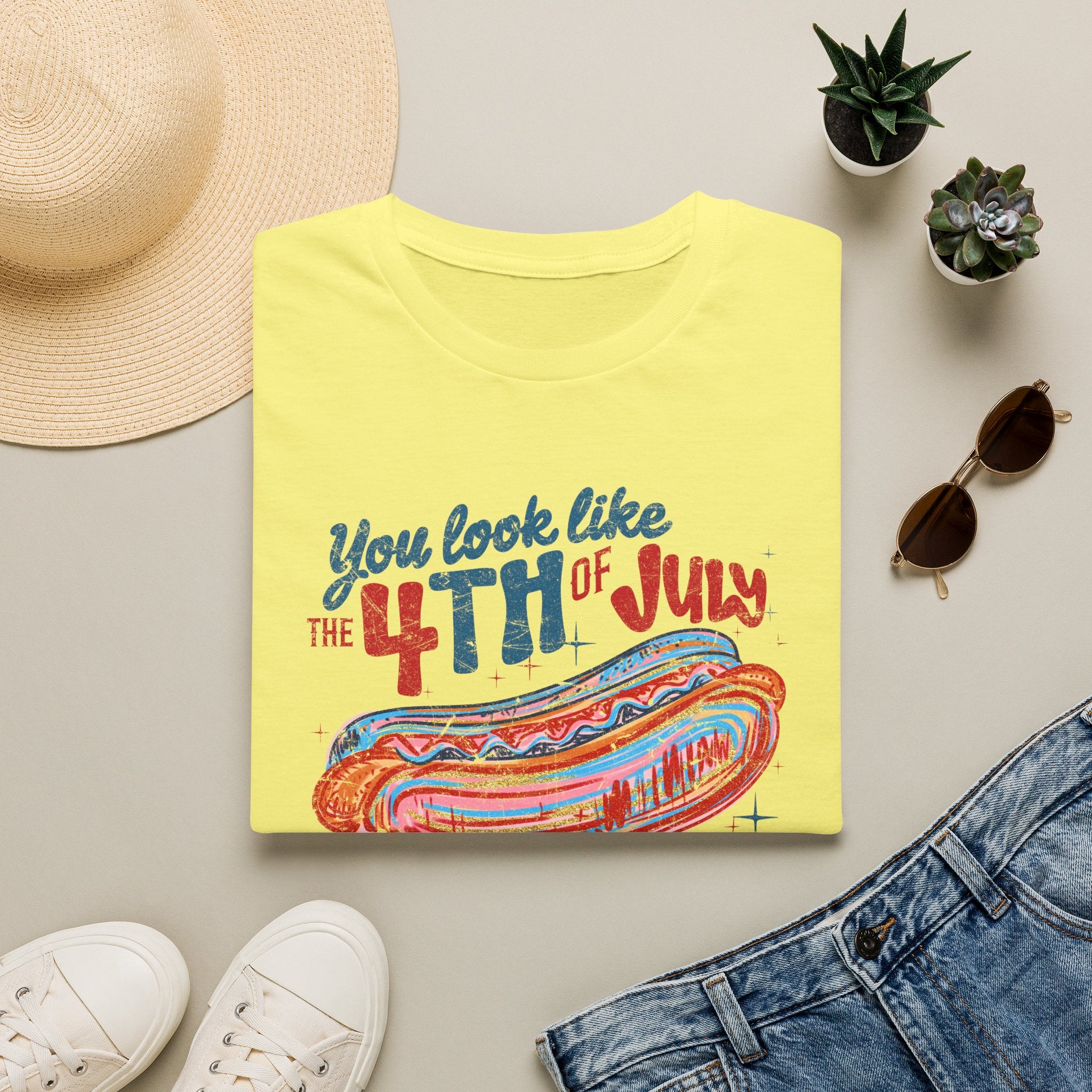 4th of July Hot Dog Tee