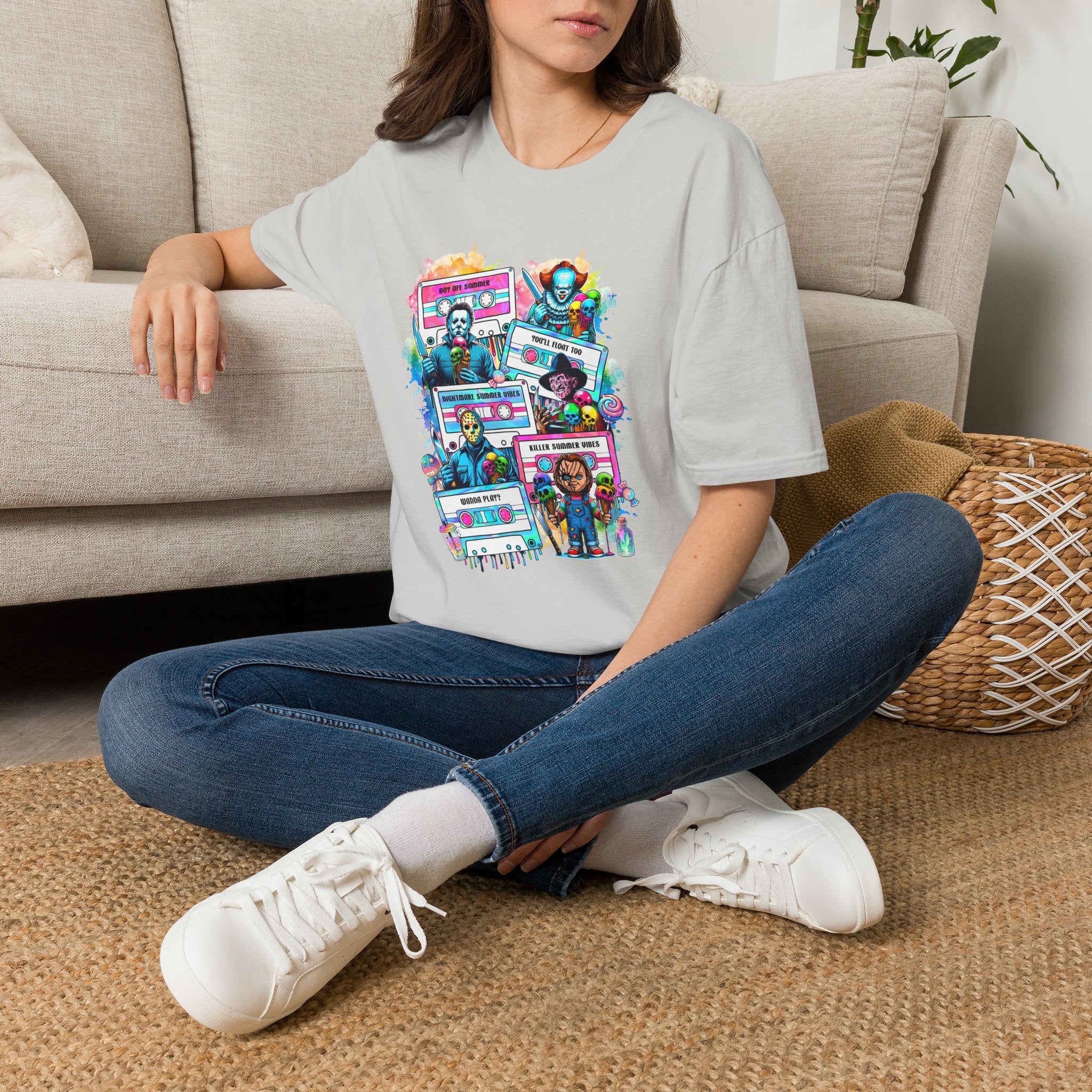 Horror Icons Cassette Tape T-Shirt