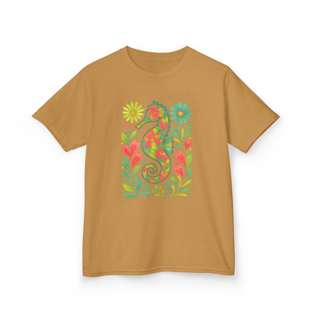 Kids Seahorse Floral Tee