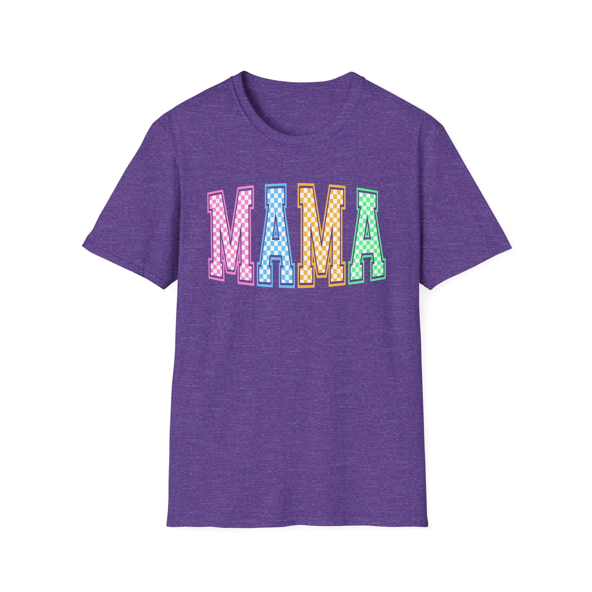 Mama Pastel Checkerboard Graphic T-Shirt