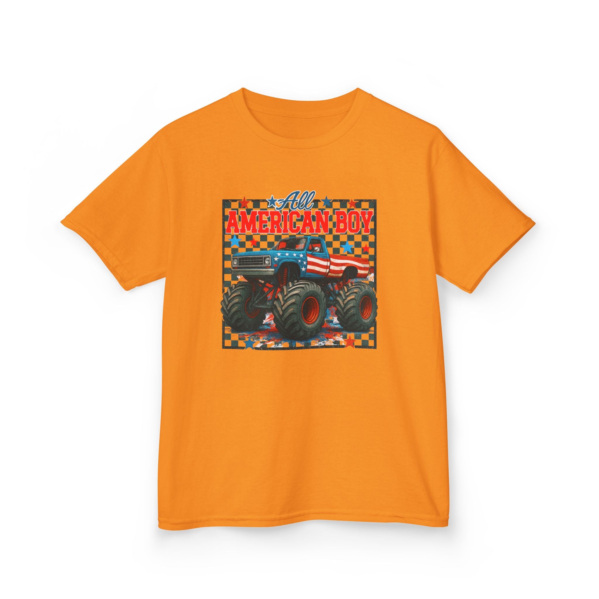 Kids Tee — All American Boy Monster Truck
