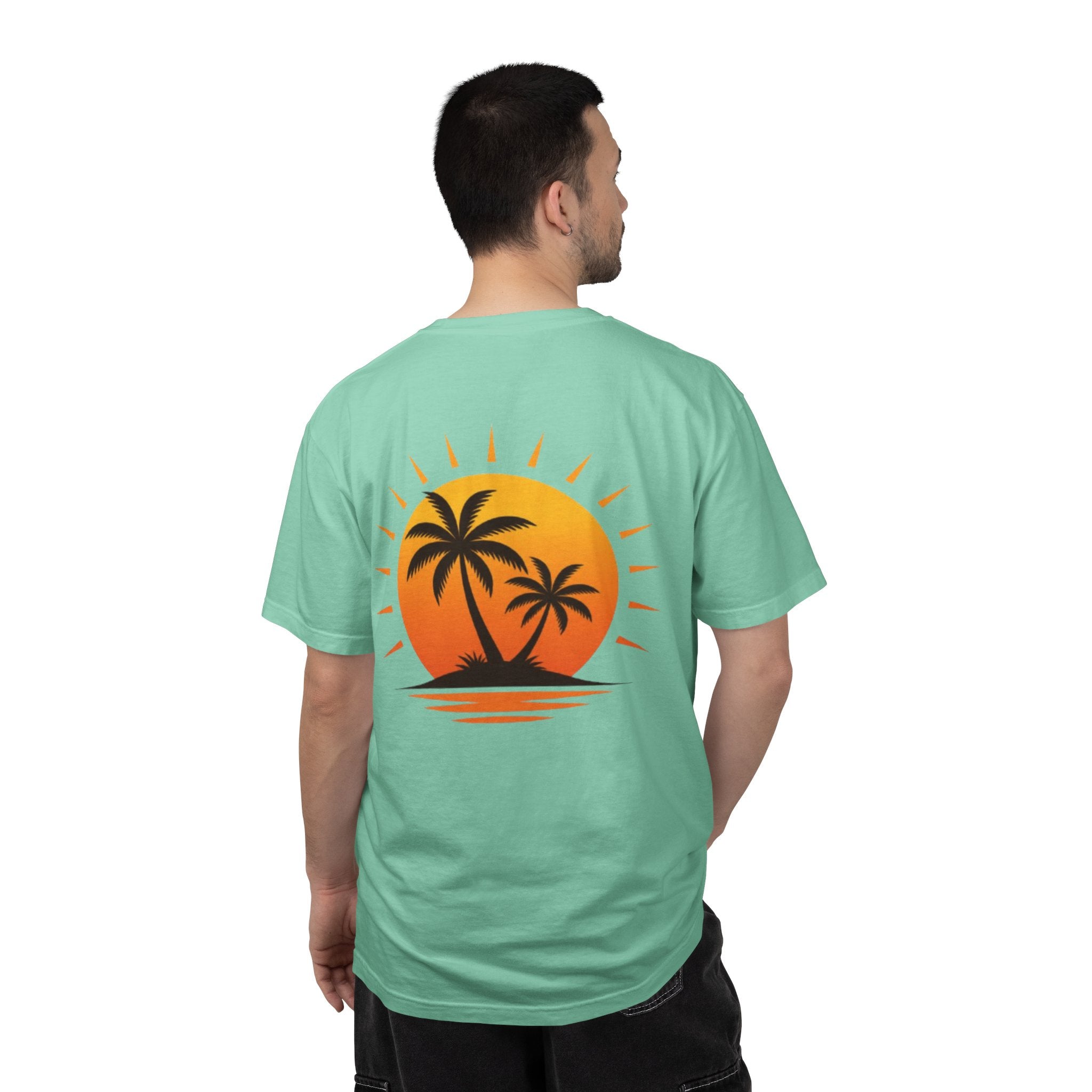 Sunset Palm Tee
