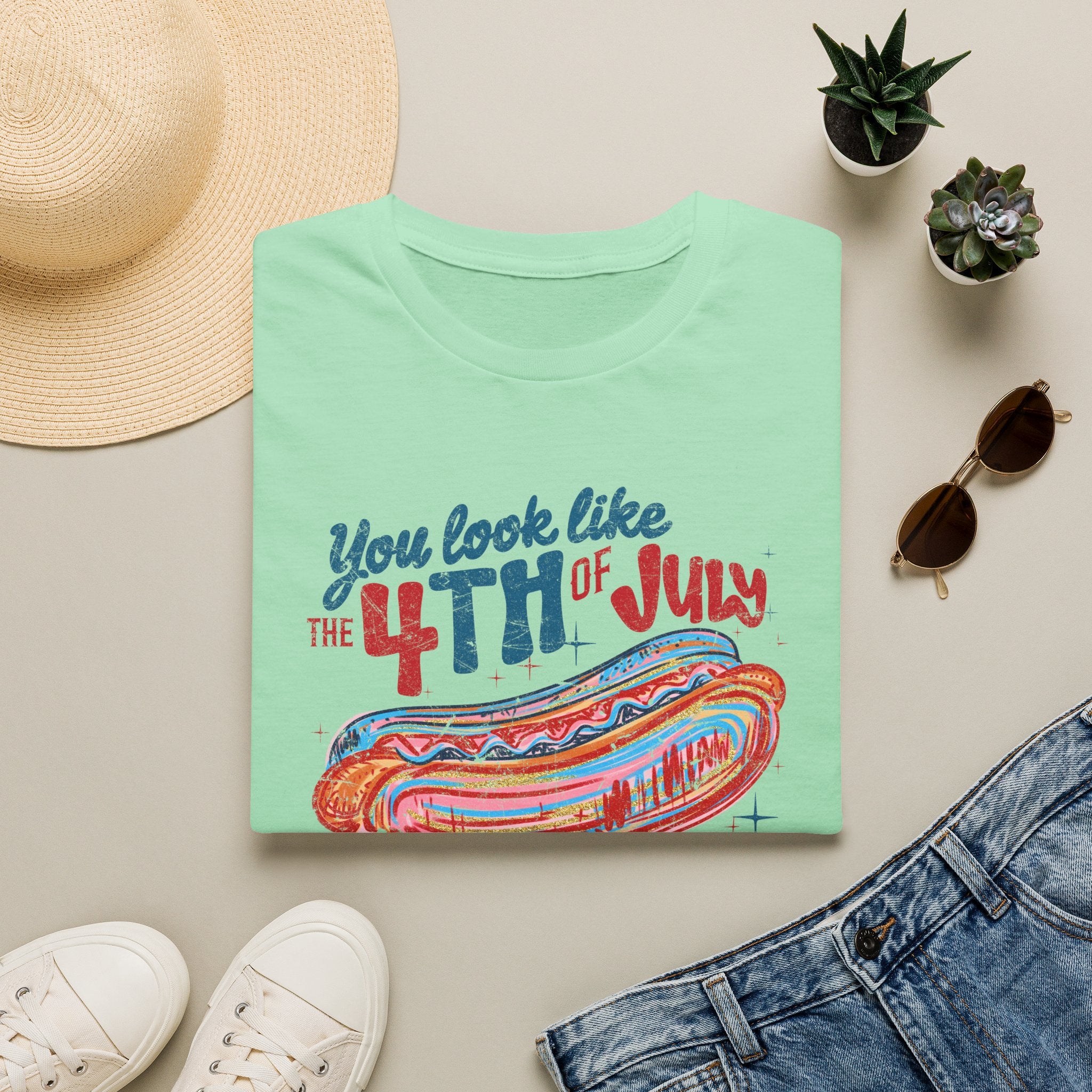 4th of July Hot Dog Tee