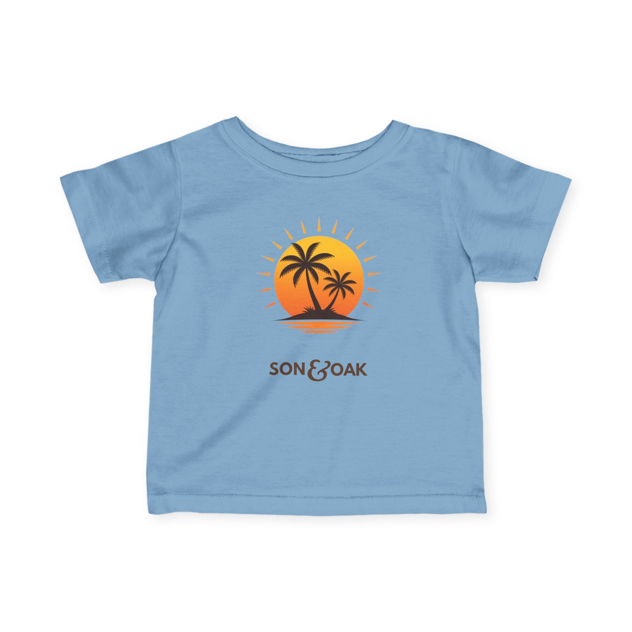 Infant Tee — Sunset Palm Tree