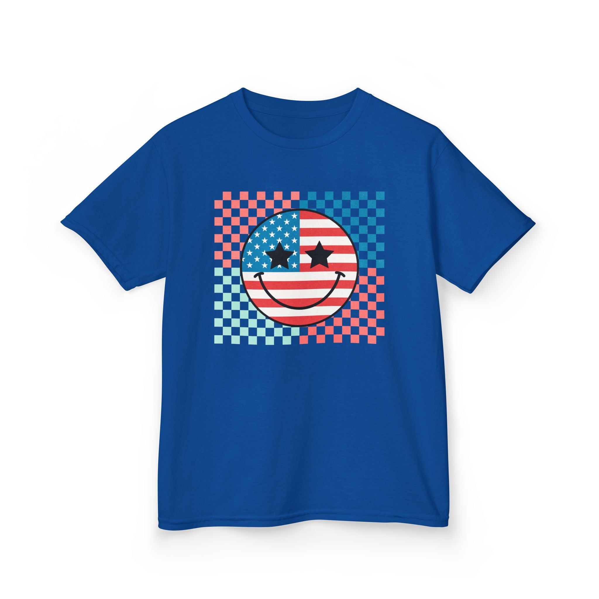 Kids Tee — American Flag Smiley