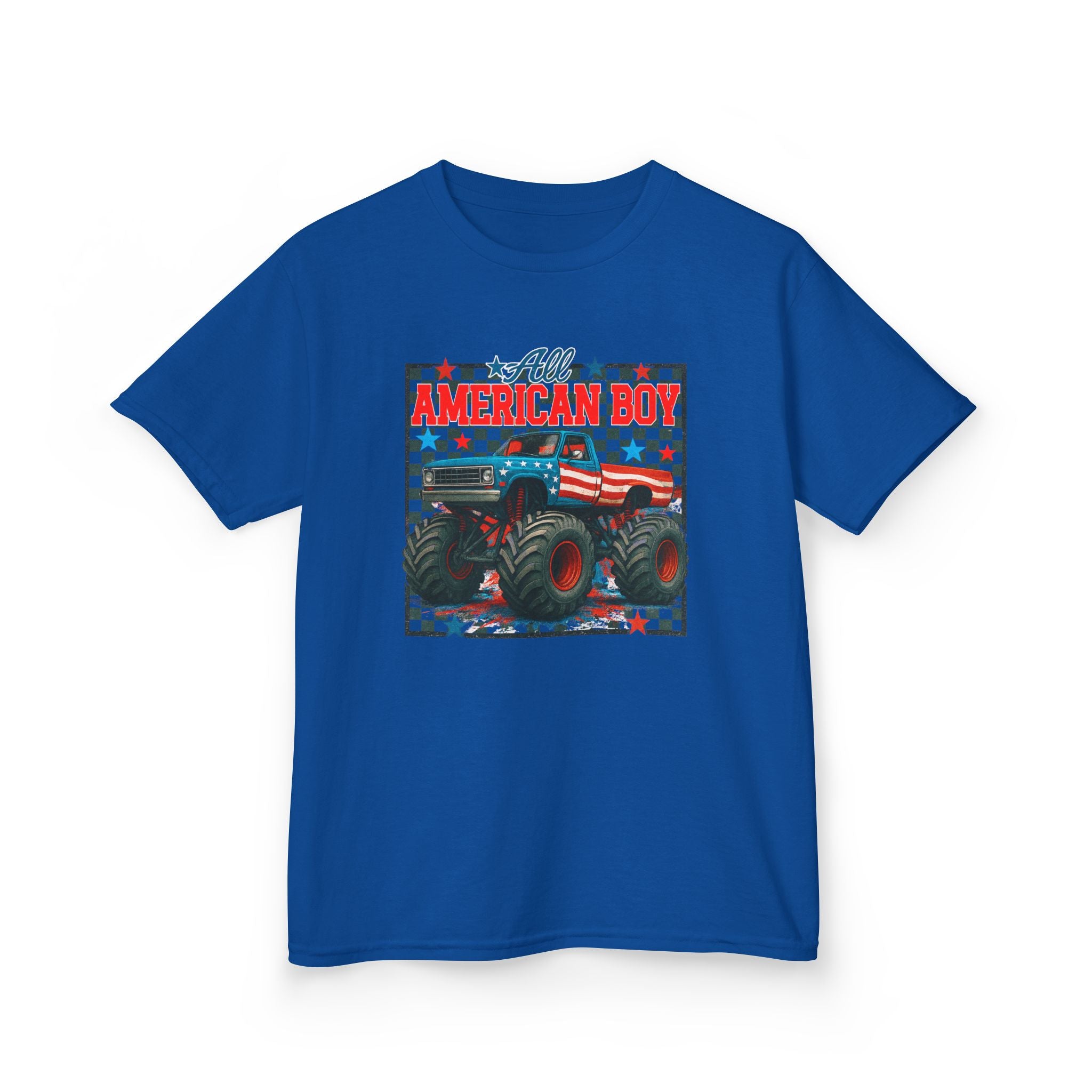 Kids Tee — All American Boy Monster Truck