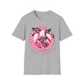 Vintage Pink Flamingo Hello Summer Graphic Tee