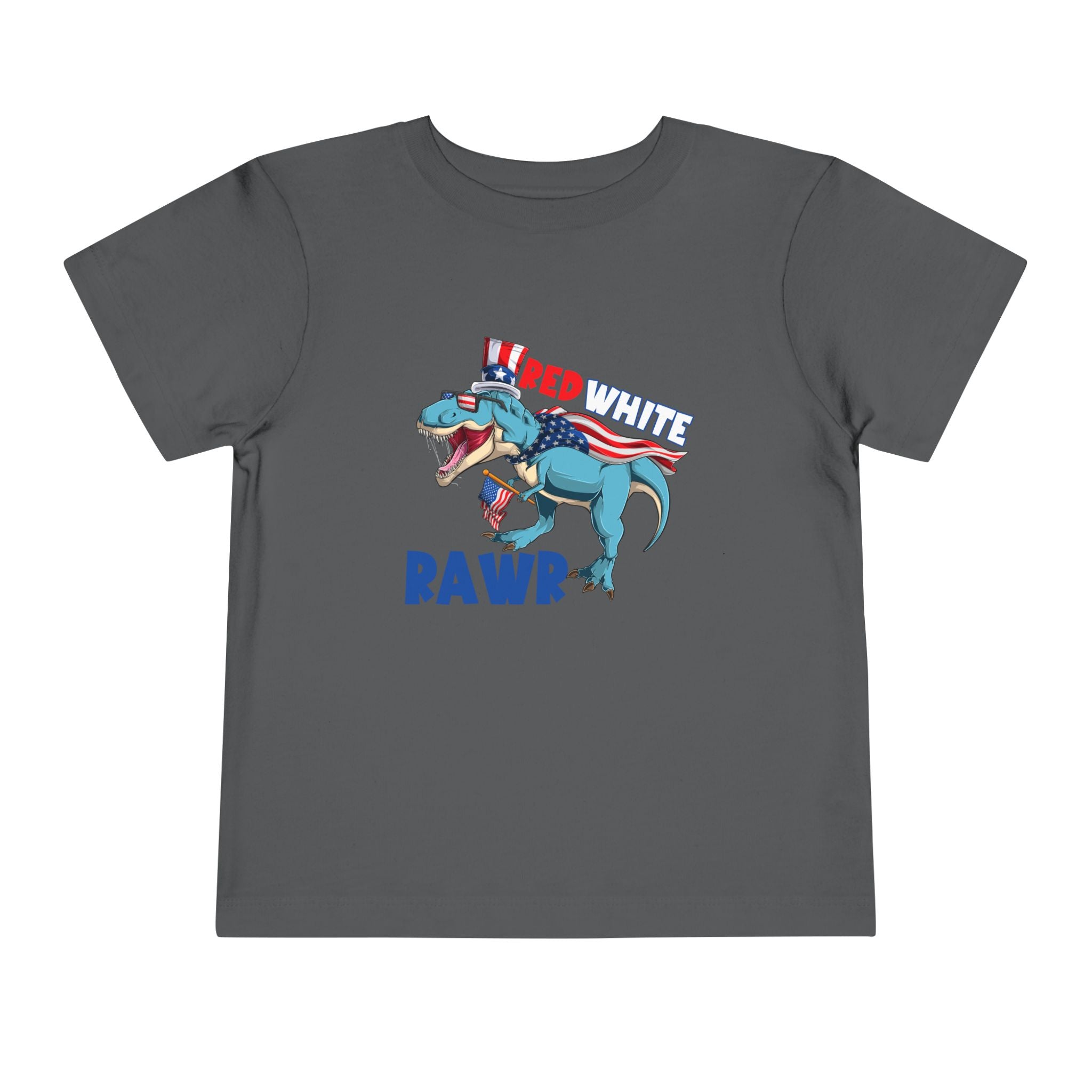 Toddler Tee- Red White RAWR