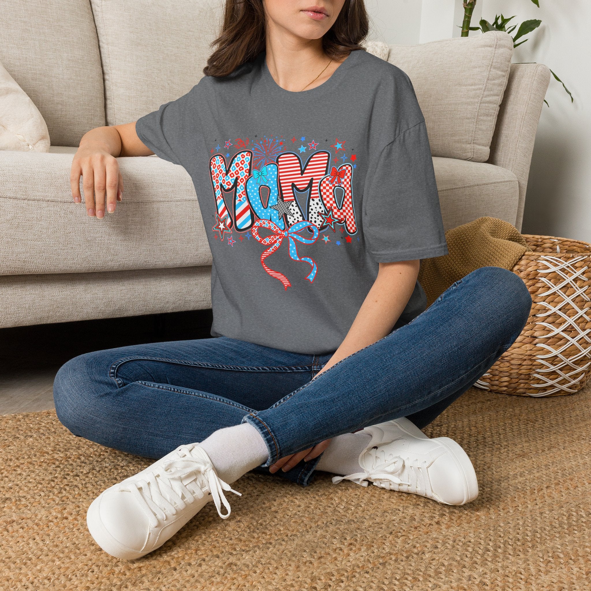 Mama Patriotic Graphic Tee