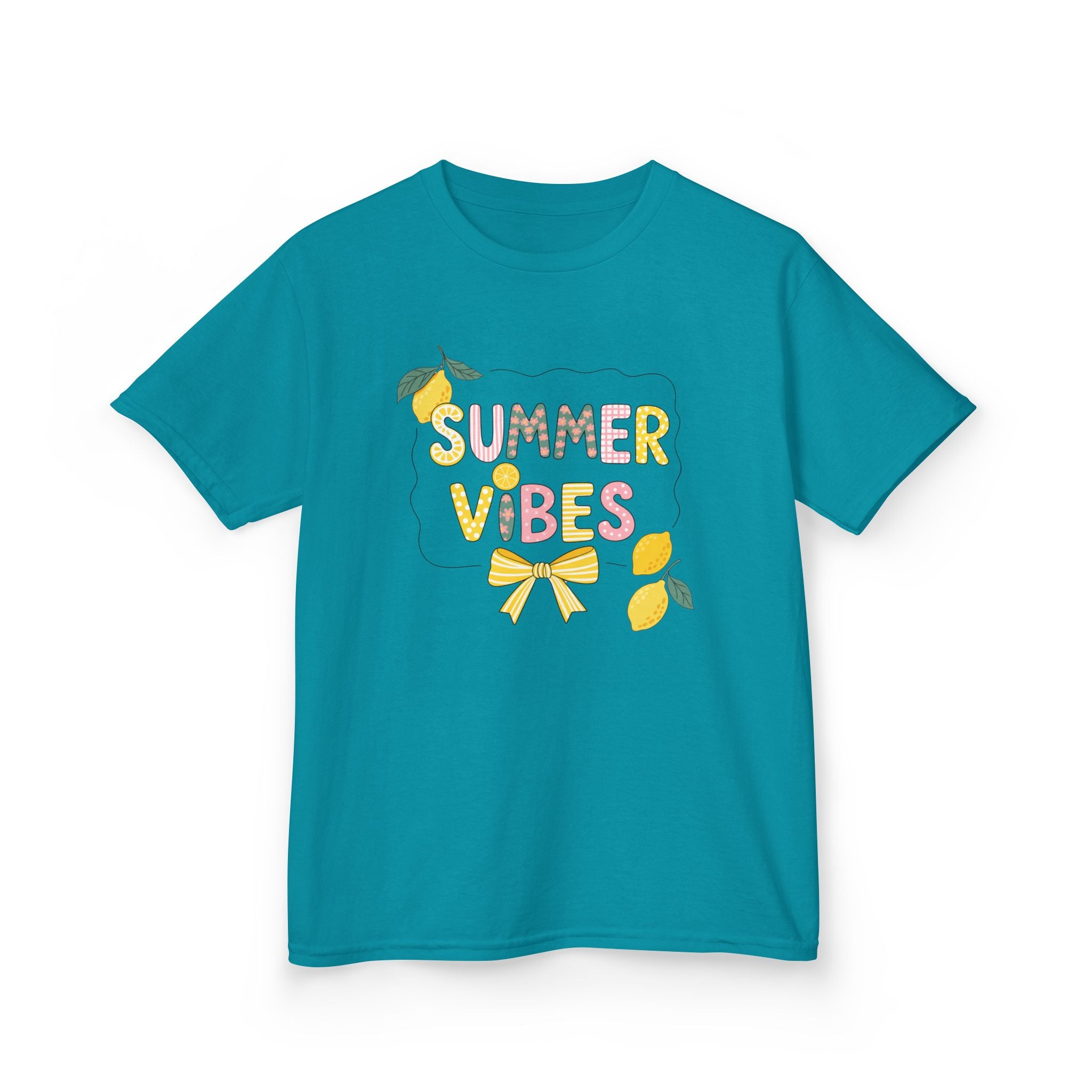 Summer Vibes Lemon Graphic Kid Tee
