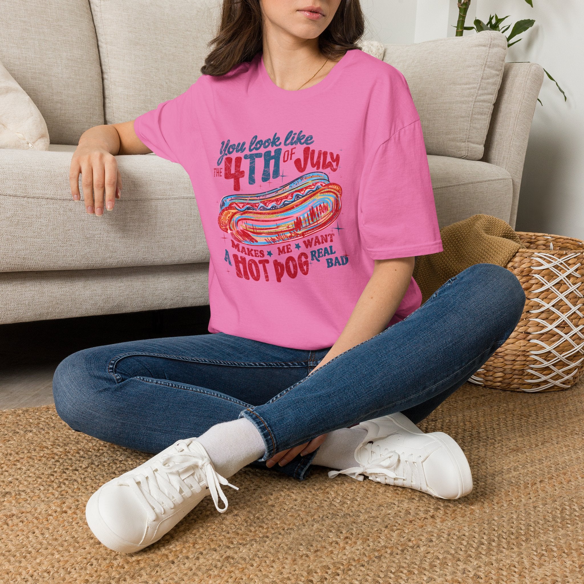 4th of July Hot Dog Tee