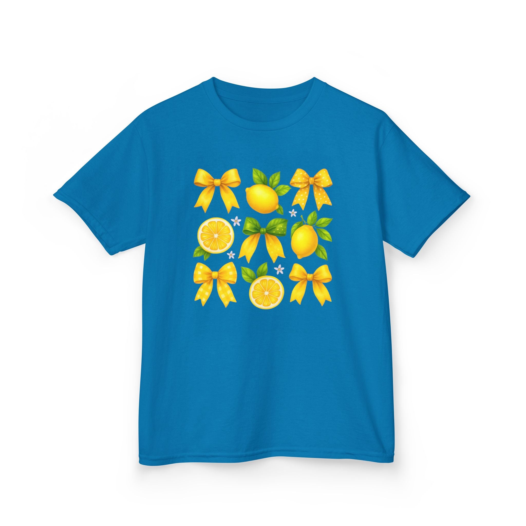 Bright Citrus Orange Pattern Kids Tee