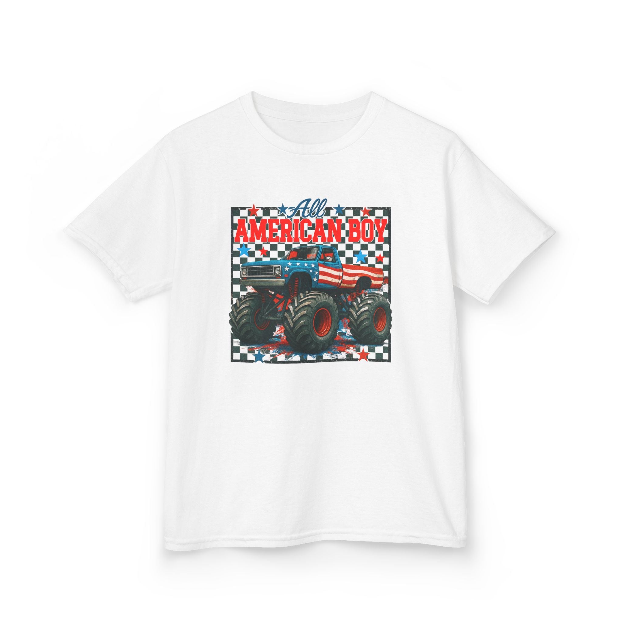 Kids Tee — All American Boy Monster Truck