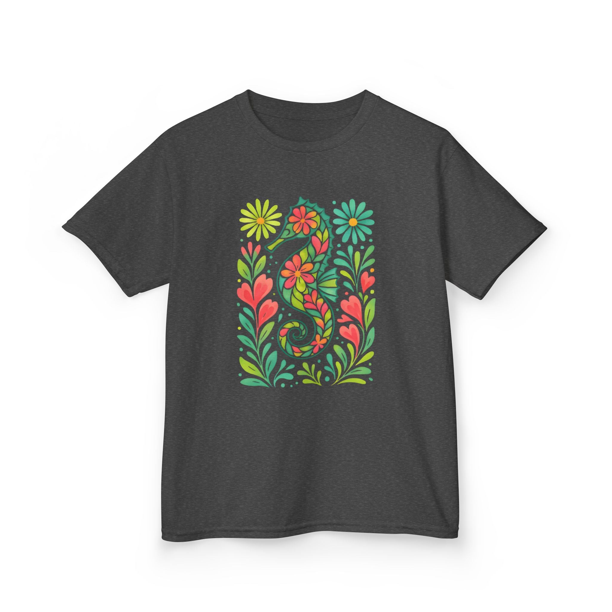 Kids Seahorse Floral Tee