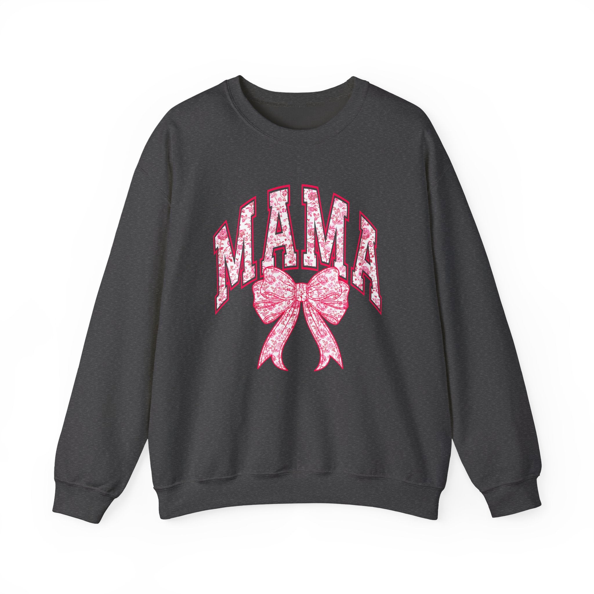 Mama Floral Bow Crewneck Sweatshirt