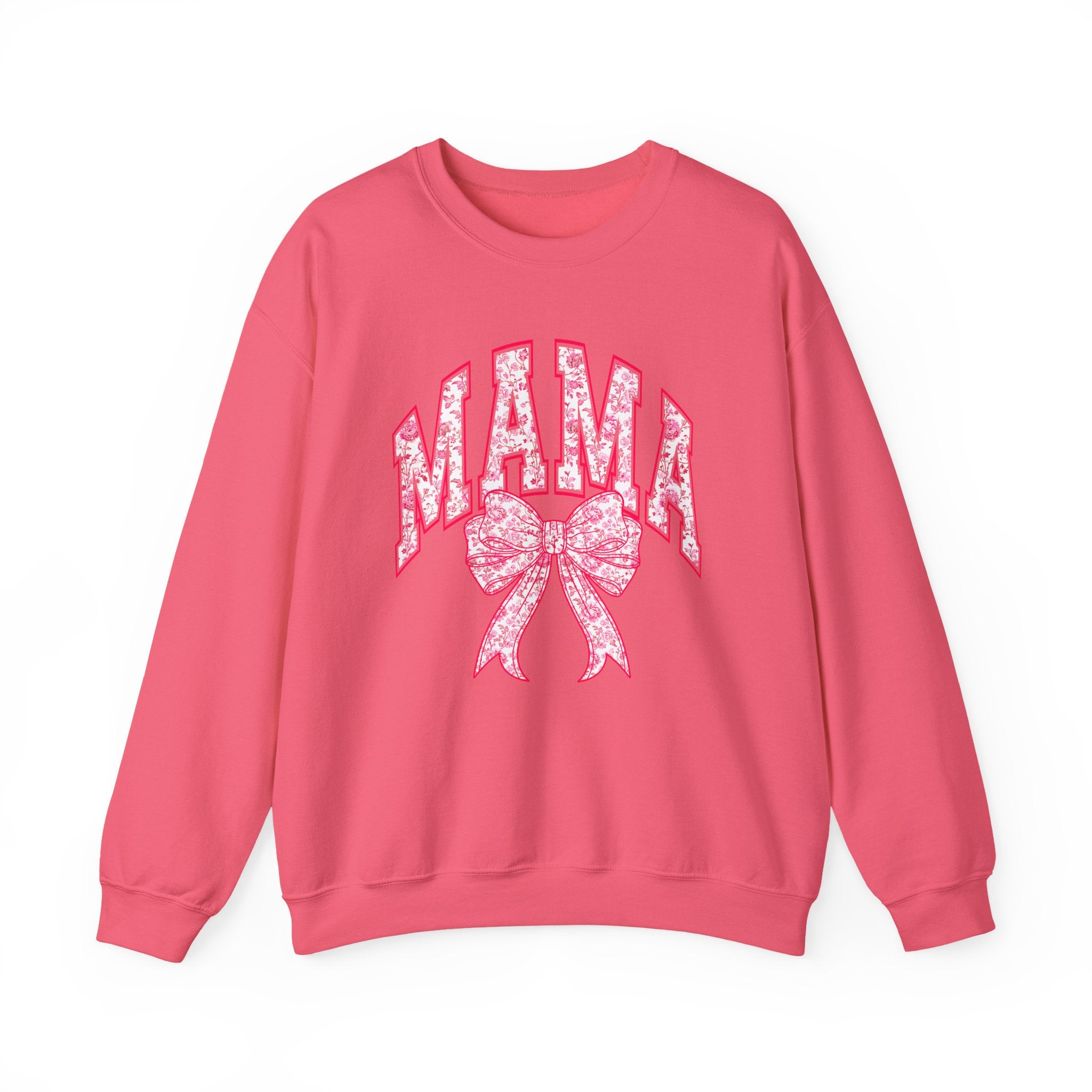 Mama Floral Bow Crewneck Sweatshirt