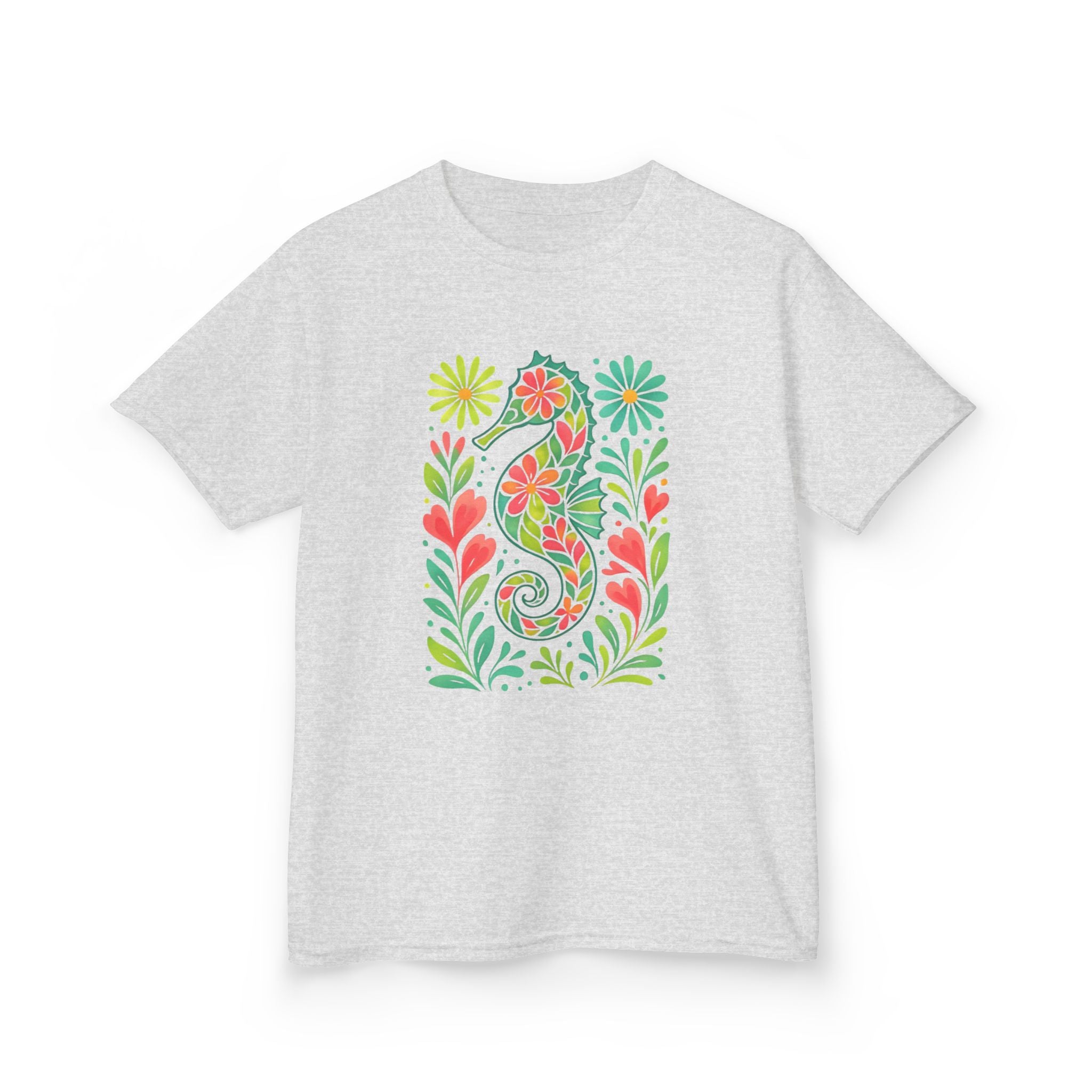 Kids Seahorse Floral Tee