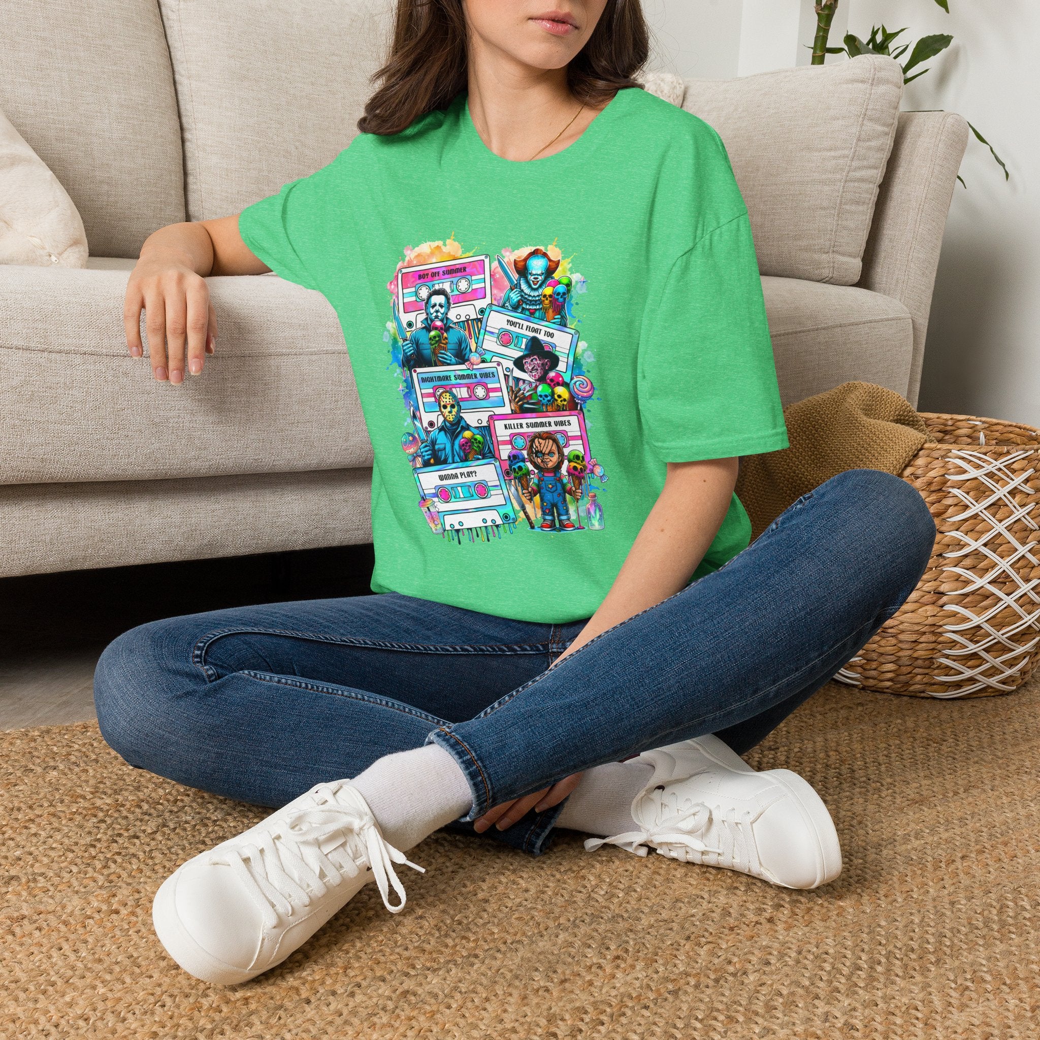 Horror Icons Cassette Tape T-Shirt