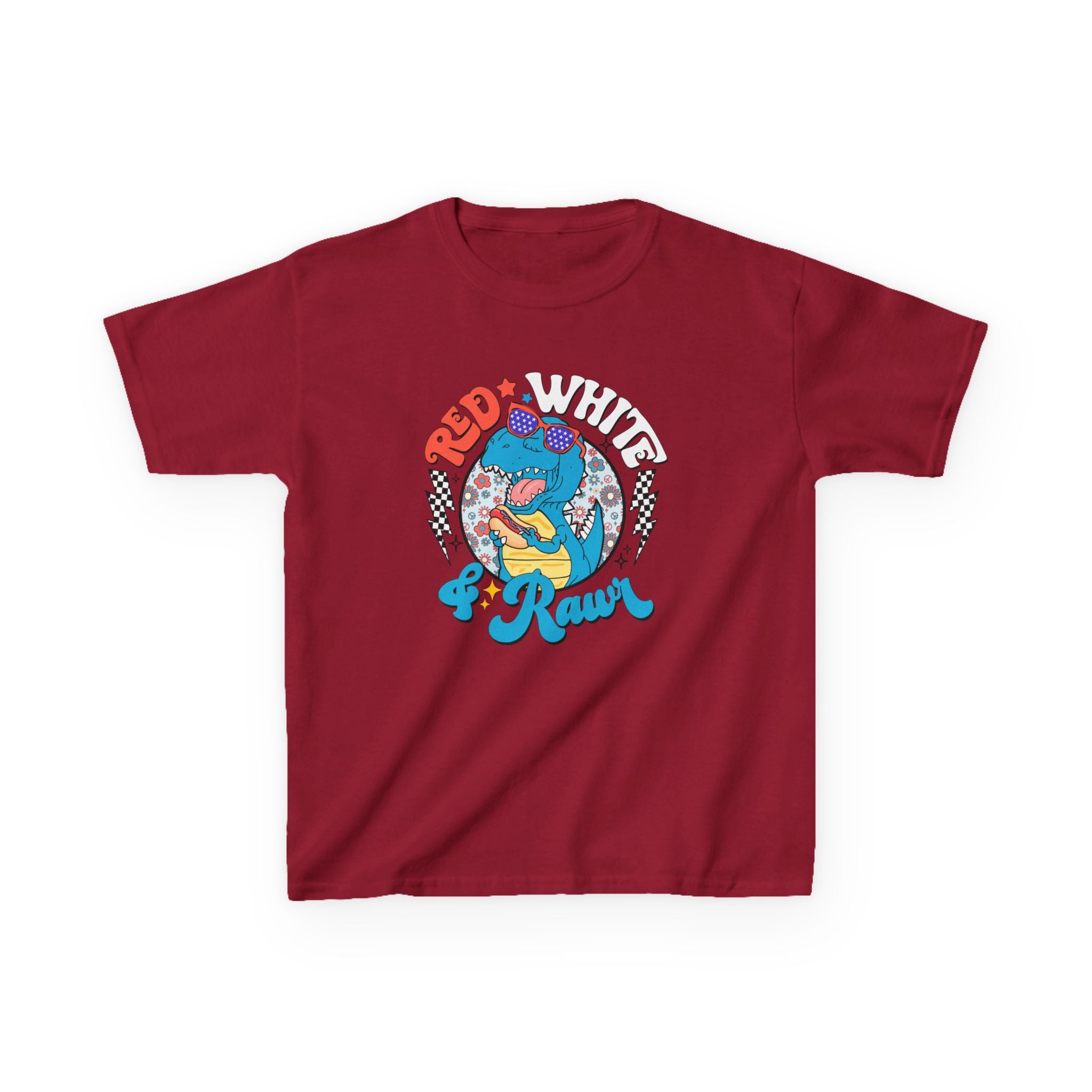 Kids Tee — Red White & Roar Retro