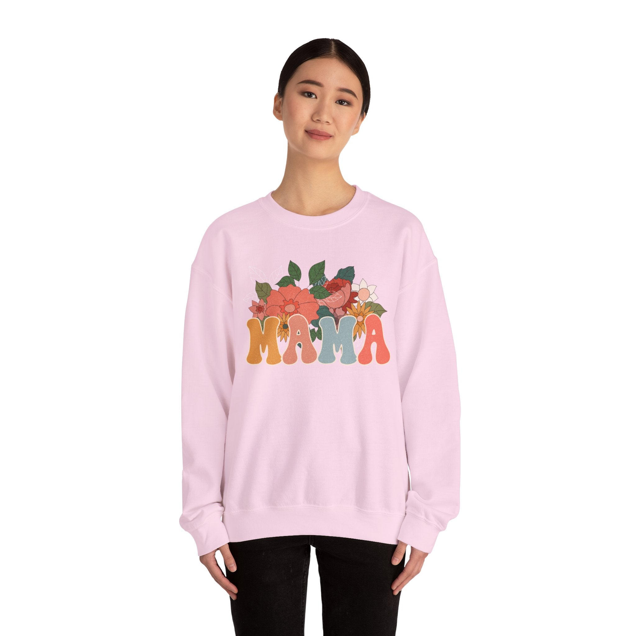 Mama Floral Crewneck Sweatshirt