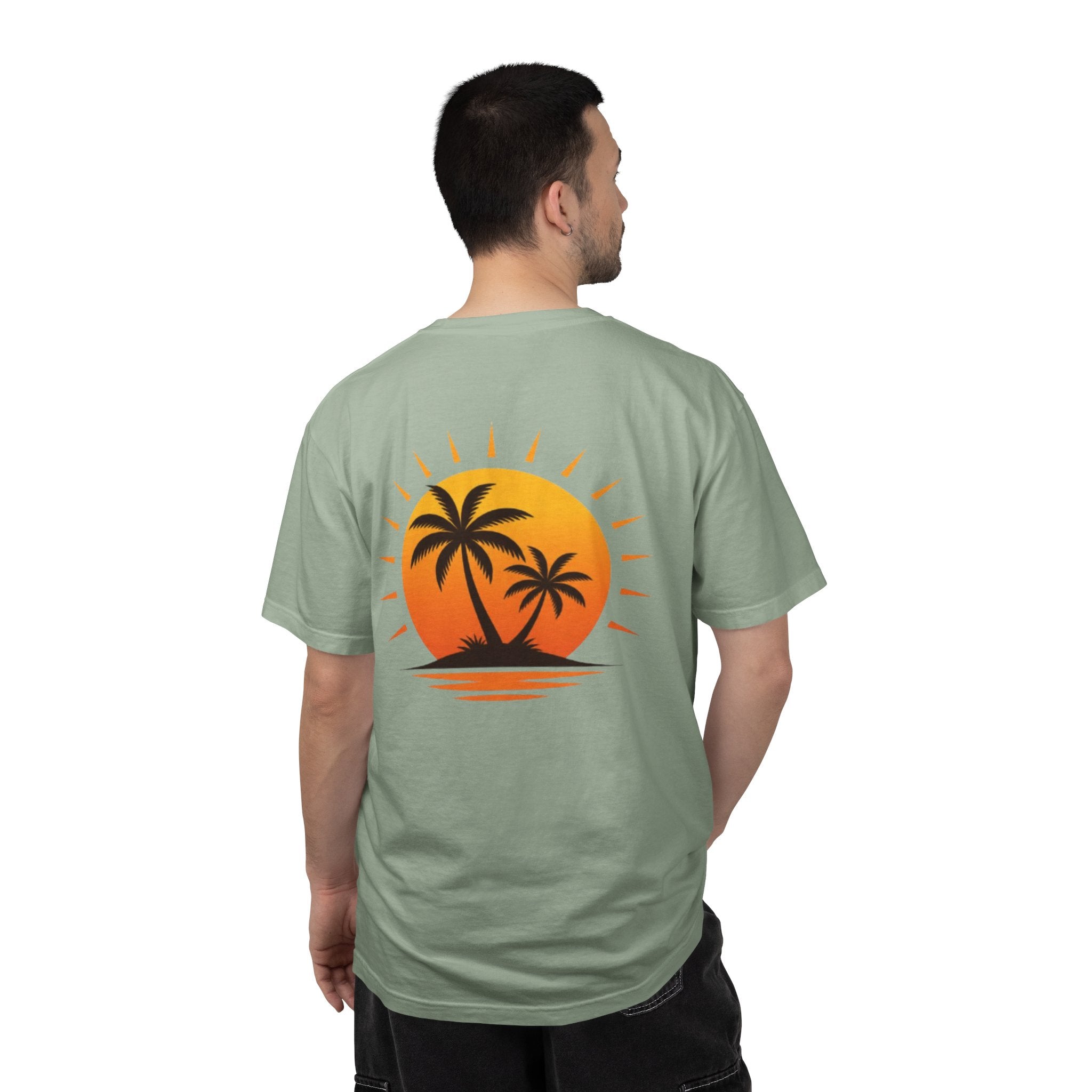 Sunset Palm Tee