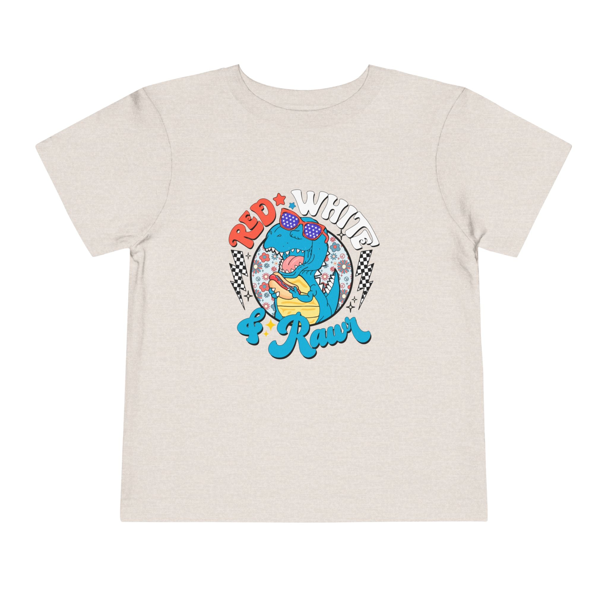 Toddler Tee — Red White & Roar Retro