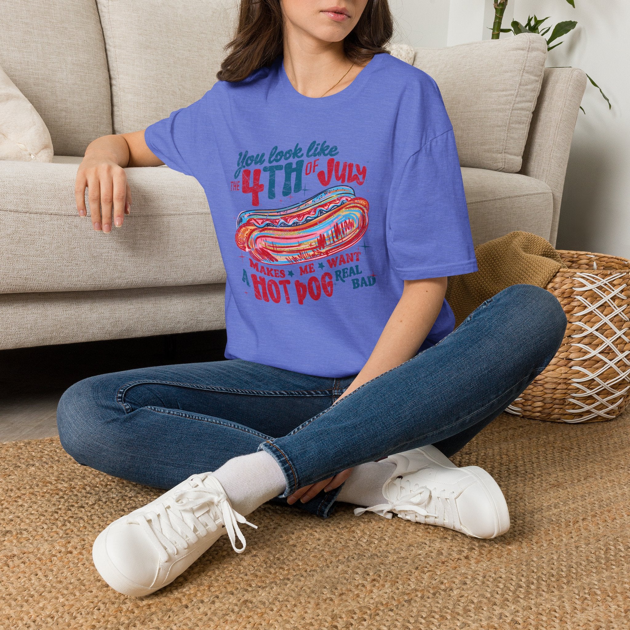 4th of July Hot Dog Tee