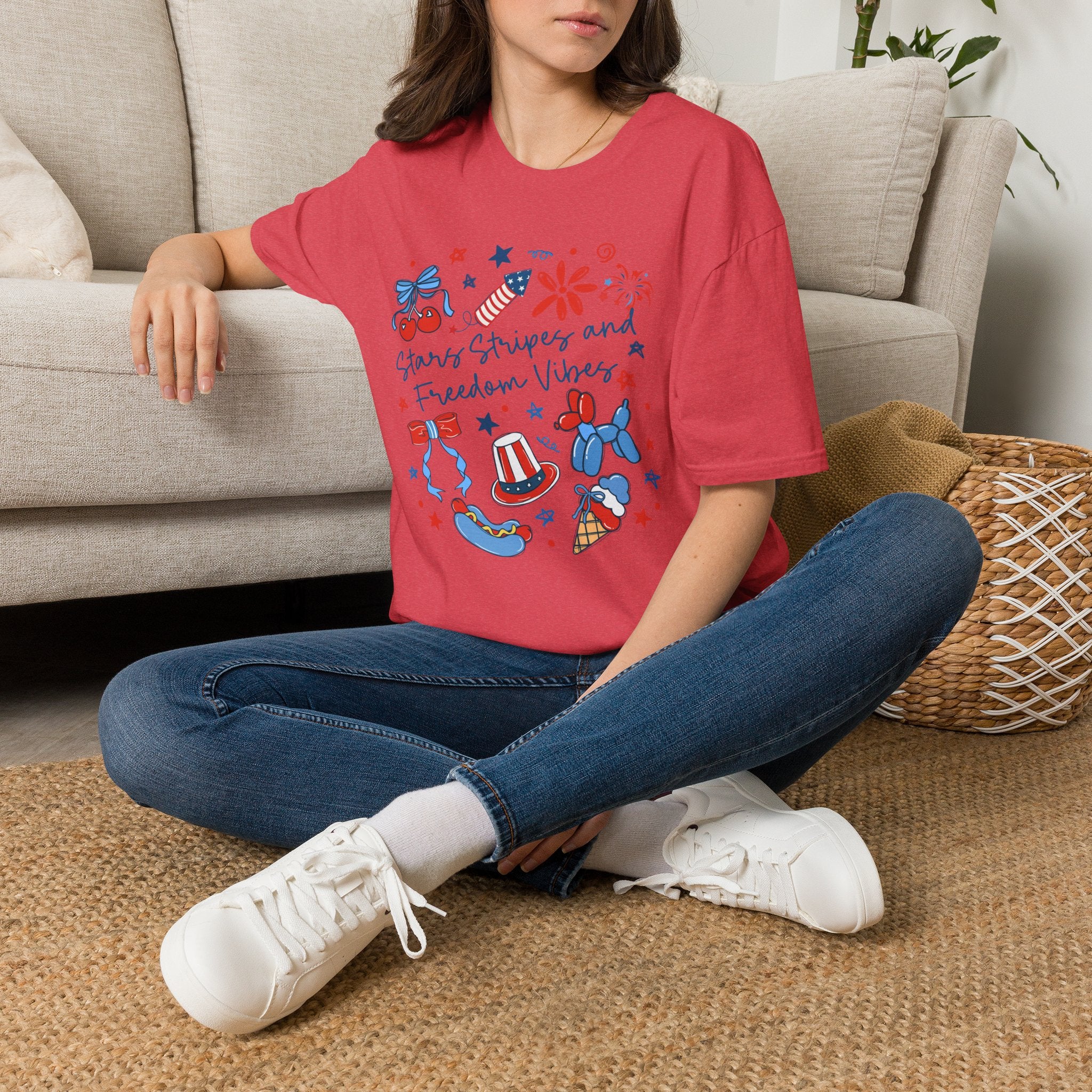 Stars, Stripes & Freedom Vibes Tee