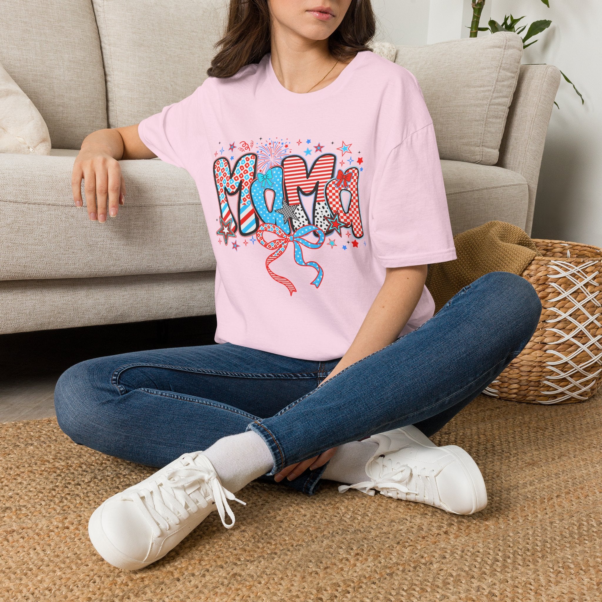 Mama Patriotic Graphic Tee