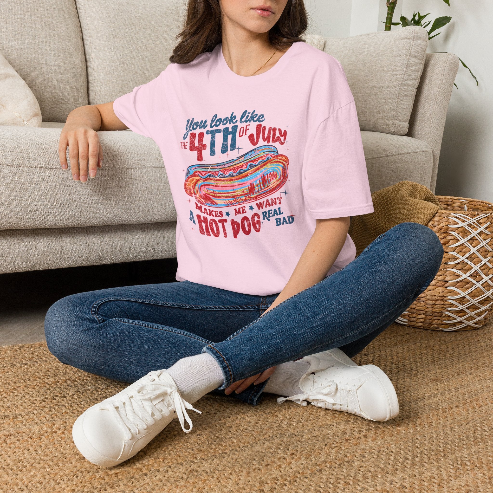 4th of July Hot Dog Tee