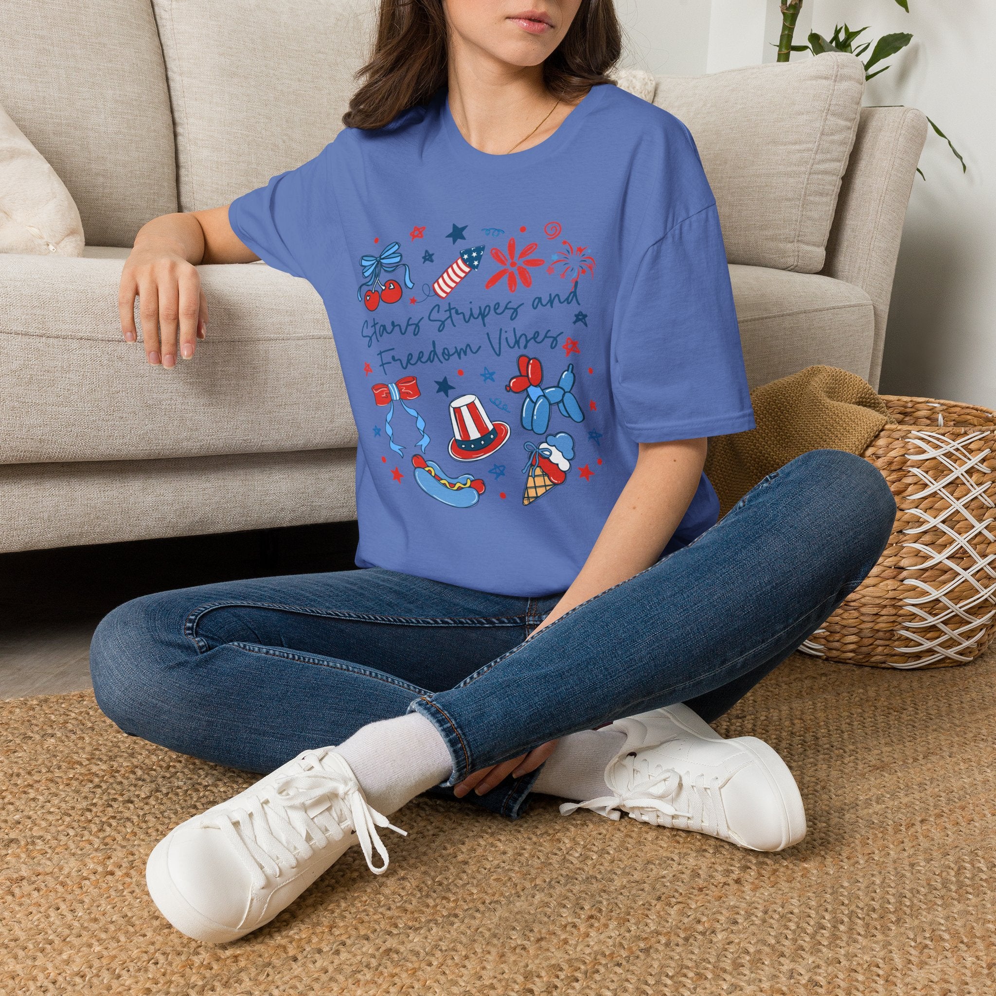 Stars, Stripes & Freedom Vibes Tee