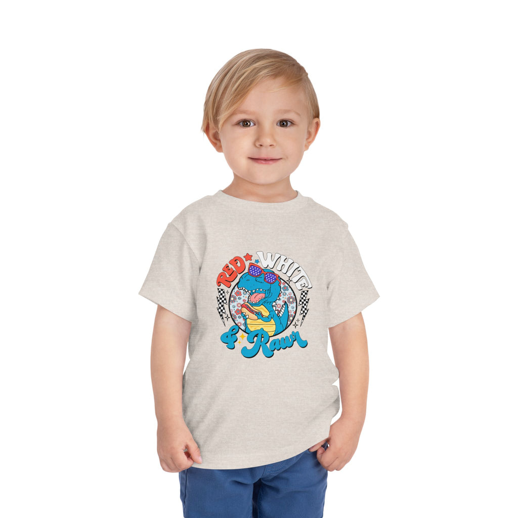 Toddler Tee — Red White & Roar Retro