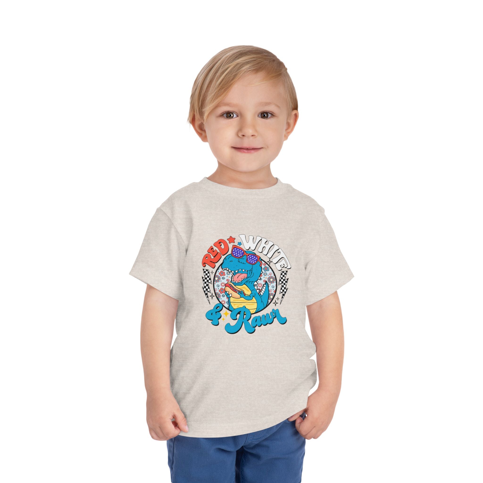 Toddler Tee — Red White & Roar Retro