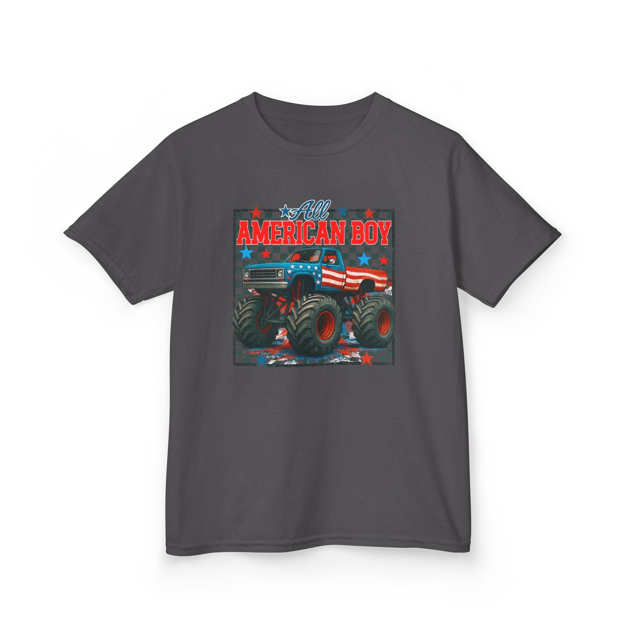 Kids Tee — All American Boy Monster Truck