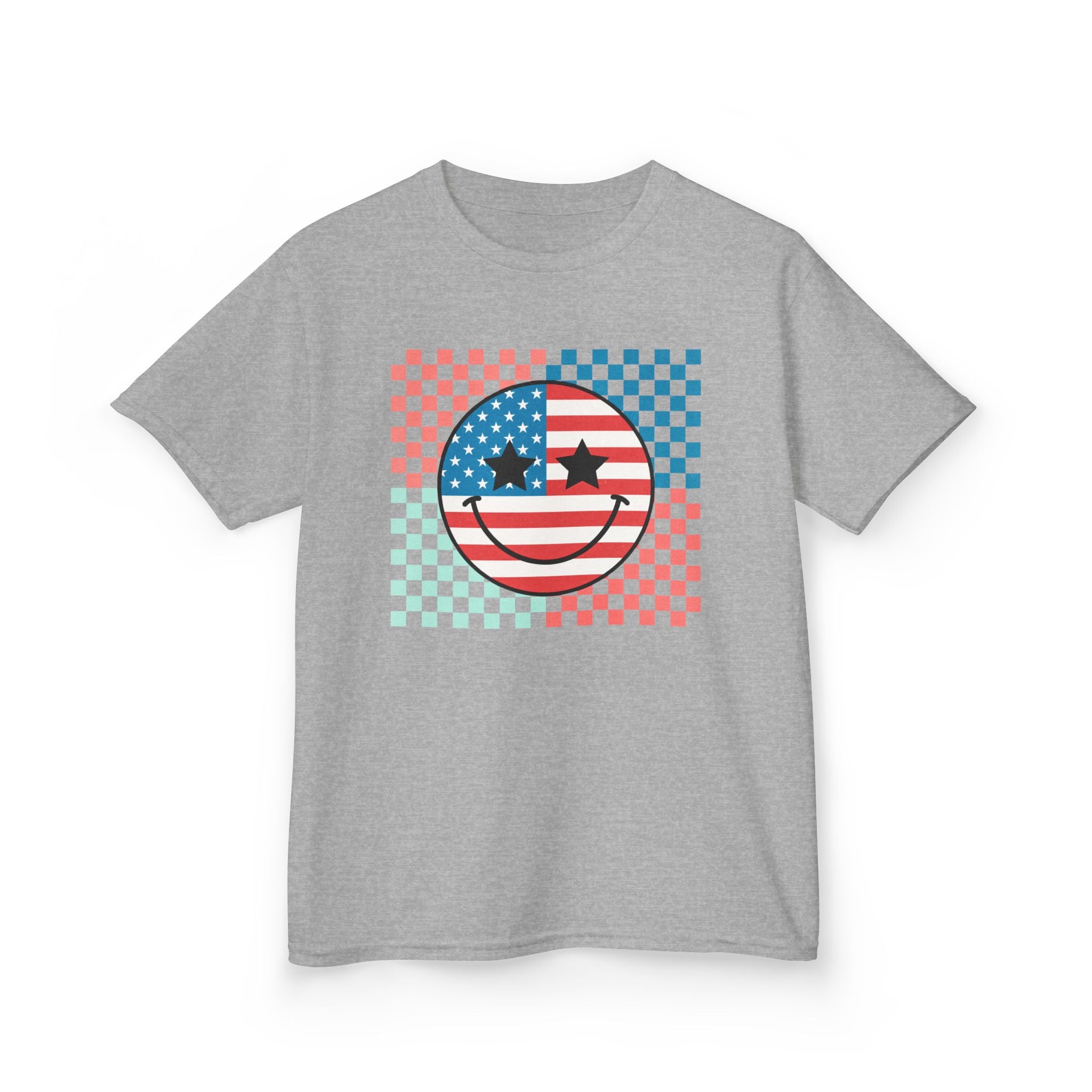 Kids Tee — American Flag Smiley